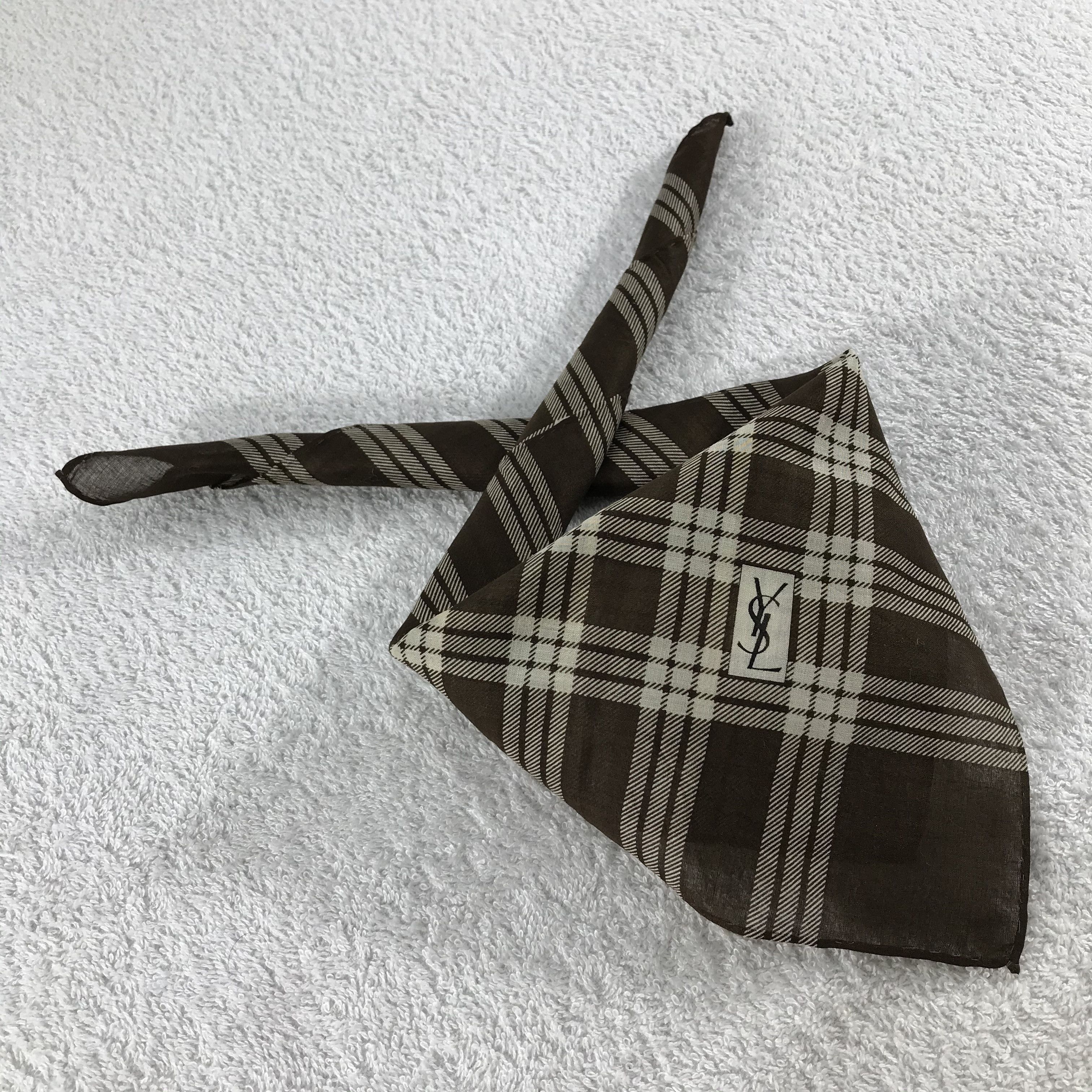 Vintage × Yves Saint Laurent Yves Saint Laurent Neckerchief / Bandana / Handkerchief Size ONE SIZE - 2 Thumbnail