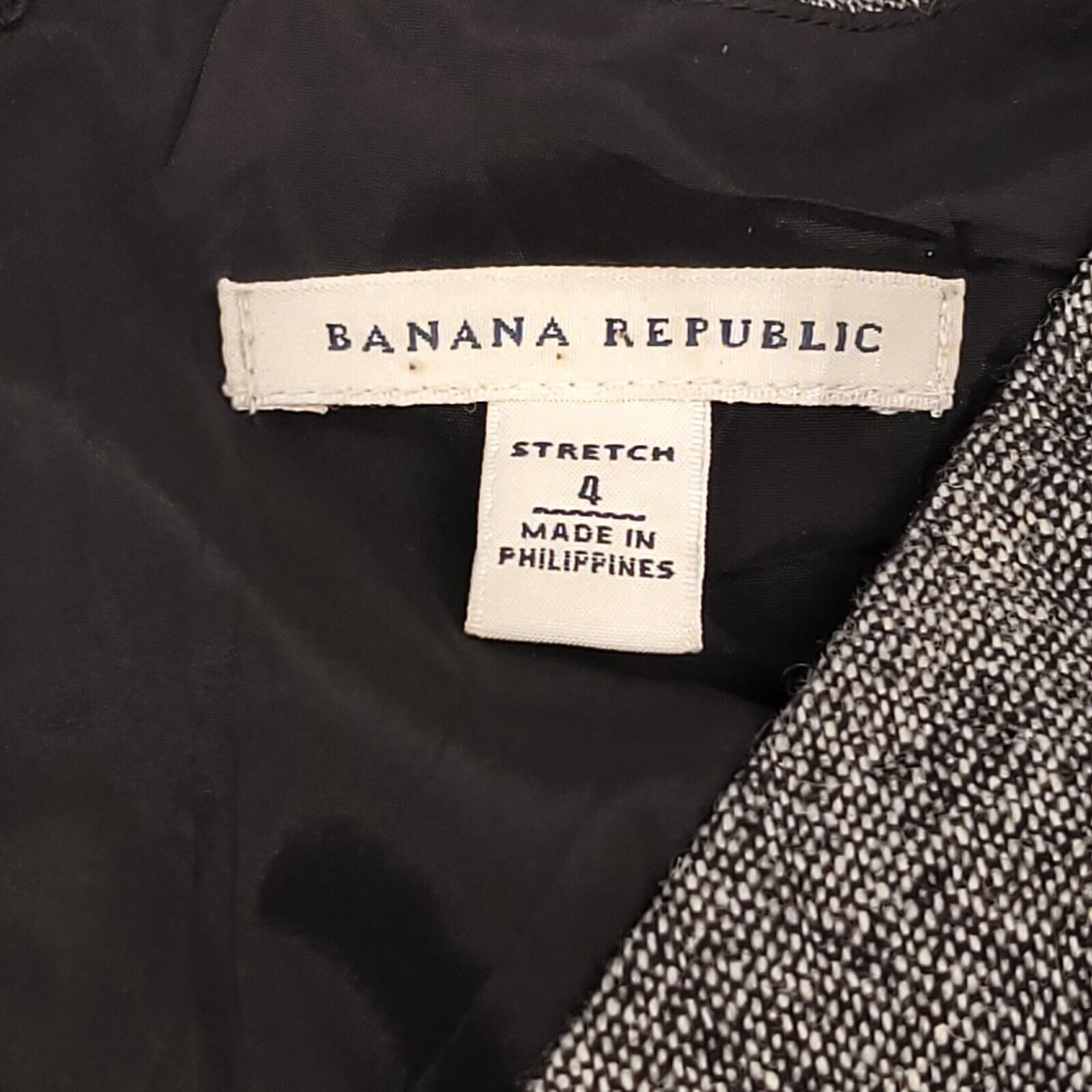 Banana Republic Banana Republic Casual Zip Up Dress Womens Size 4 Gray Black Size S / US 4 / IT 40 - 3 Thumbnail