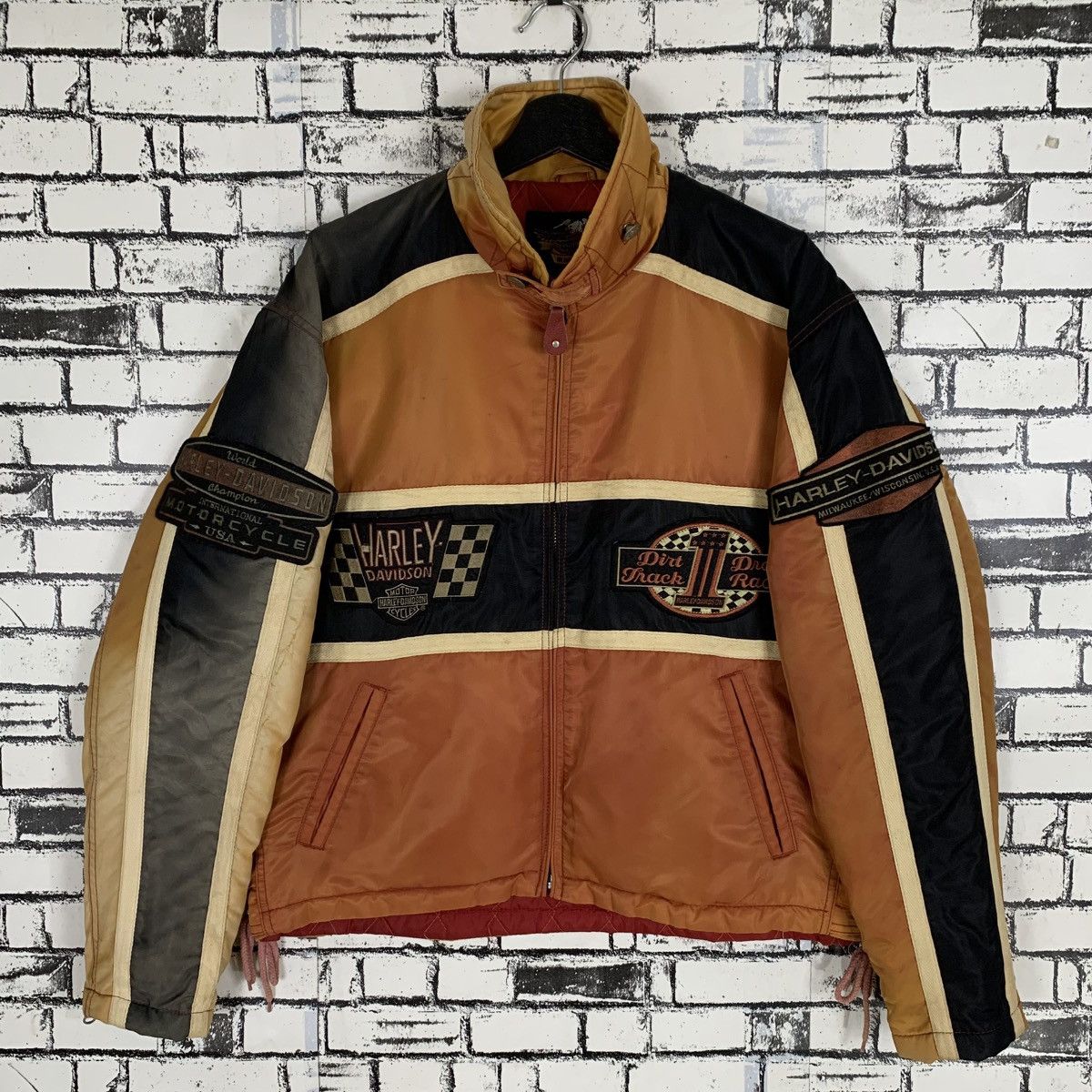 Harley Davidson Vintage Harley Davidson Motorcycle Riding Jacket Size US L / EU 52-54 / 3 - 1 Thumbnail
