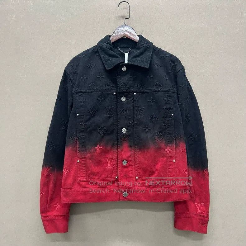 Louis Vuitton Louis Vuitton Black and red rendered embroidered aged deni Size US M / EU 48-50 / 2 - 1 Thumbnail