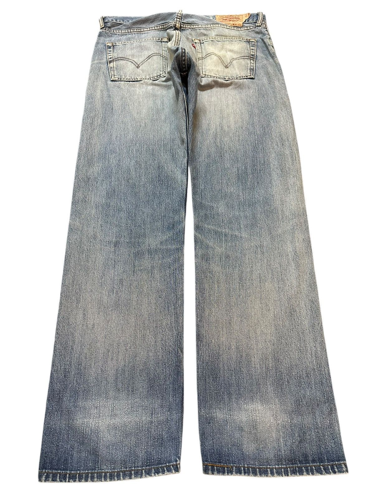 Levi's Vintage 90s Levis 505 Blue Faded Wash Distressed Loose Jeans Size US 34 / EU 50 - 2 Thumbnail