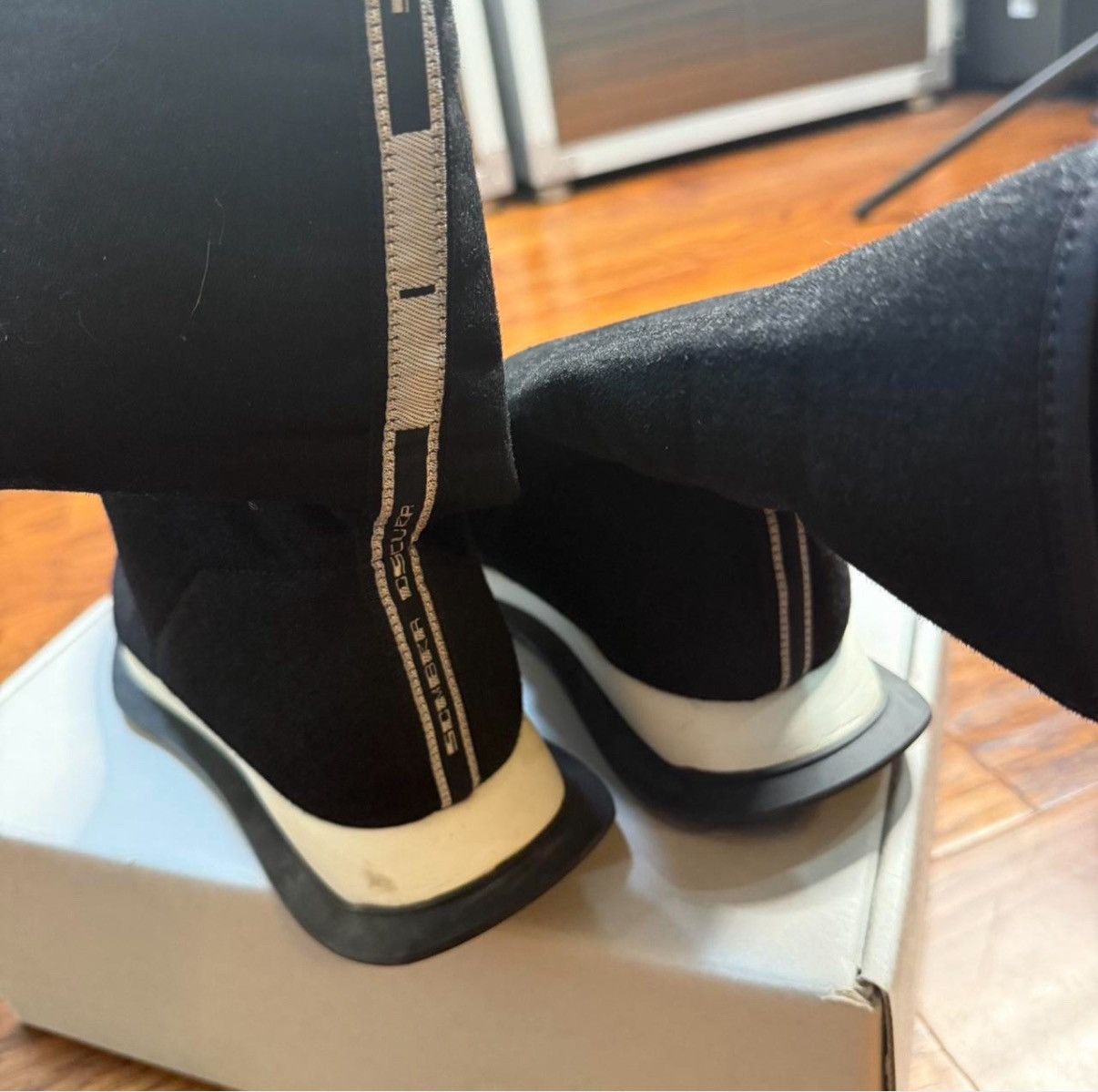 Rick Owens Drkshdw Rick Owens Runner Sock Shoe Size US 10 / EU 43 - 3 Thumbnail