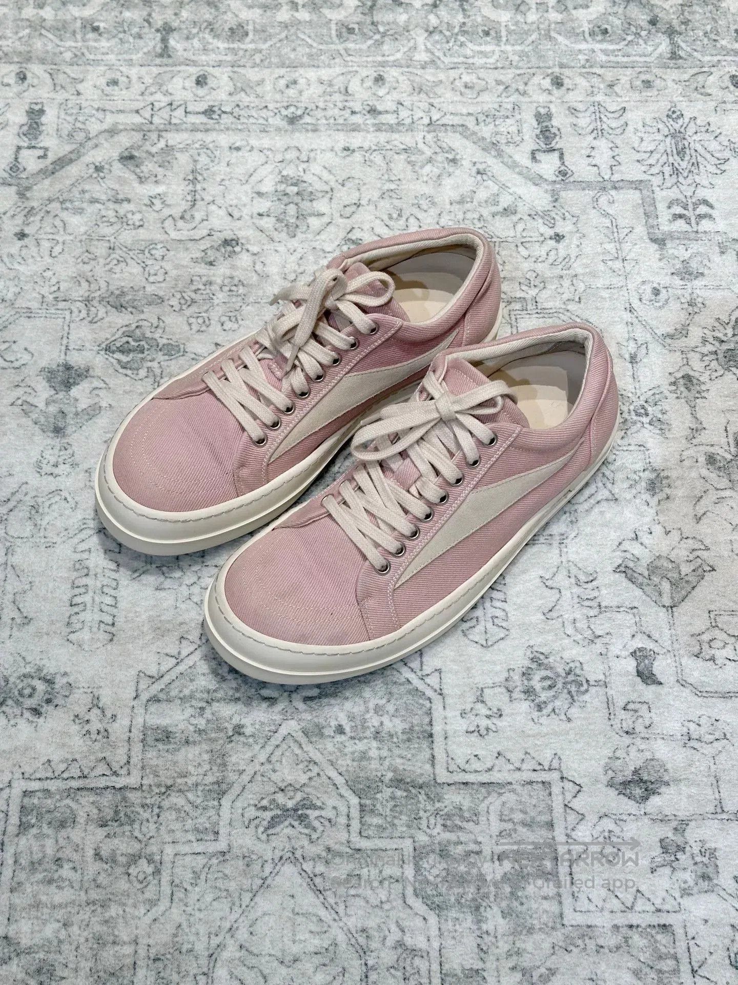 Rick Owens Rick Owens x Vans Canvas Pink Shoes. Size US 8.5 / EU 41-42 - 4 Thumbnail