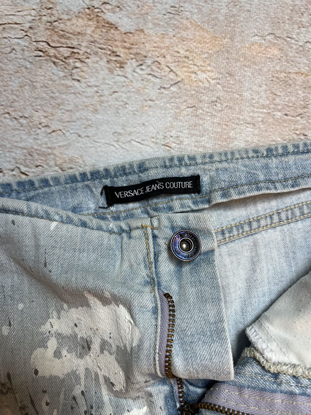 Versace Jeans Couture Versace jeans couture vintage painted denim mini skirt Size 28" / US 6 / IT 42 - 5 Thumbnail