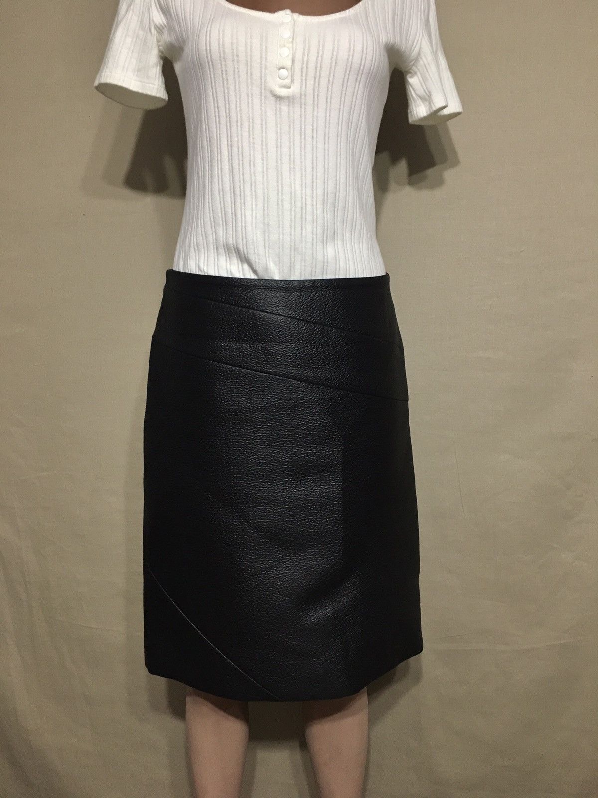 Celine CELINE Wool Blend Black Elegant Short Skirt Size EU 40 Size 28" / US 6 / IT 42 - 2 Thumbnail