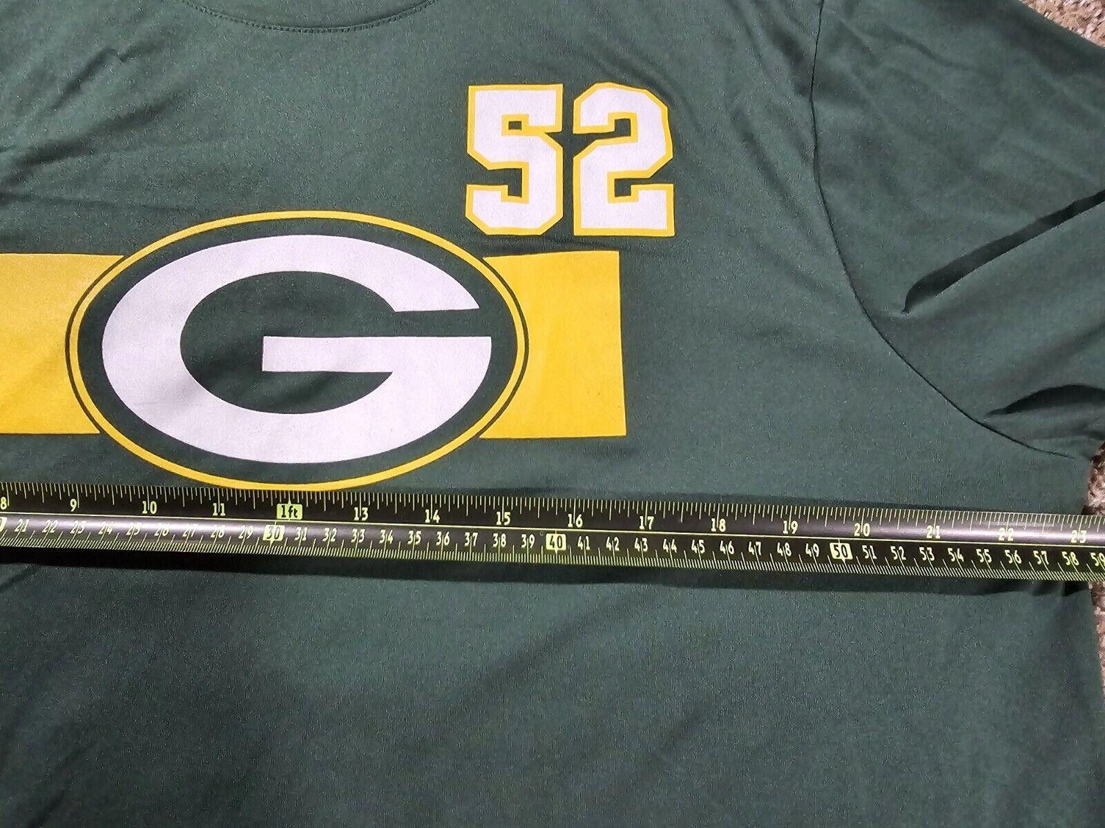 Designer NFL Apparel Packers TX3 Cool Shirt L NWT Clay Matthews 52 Size ONE SIZE - 6 Thumbnail