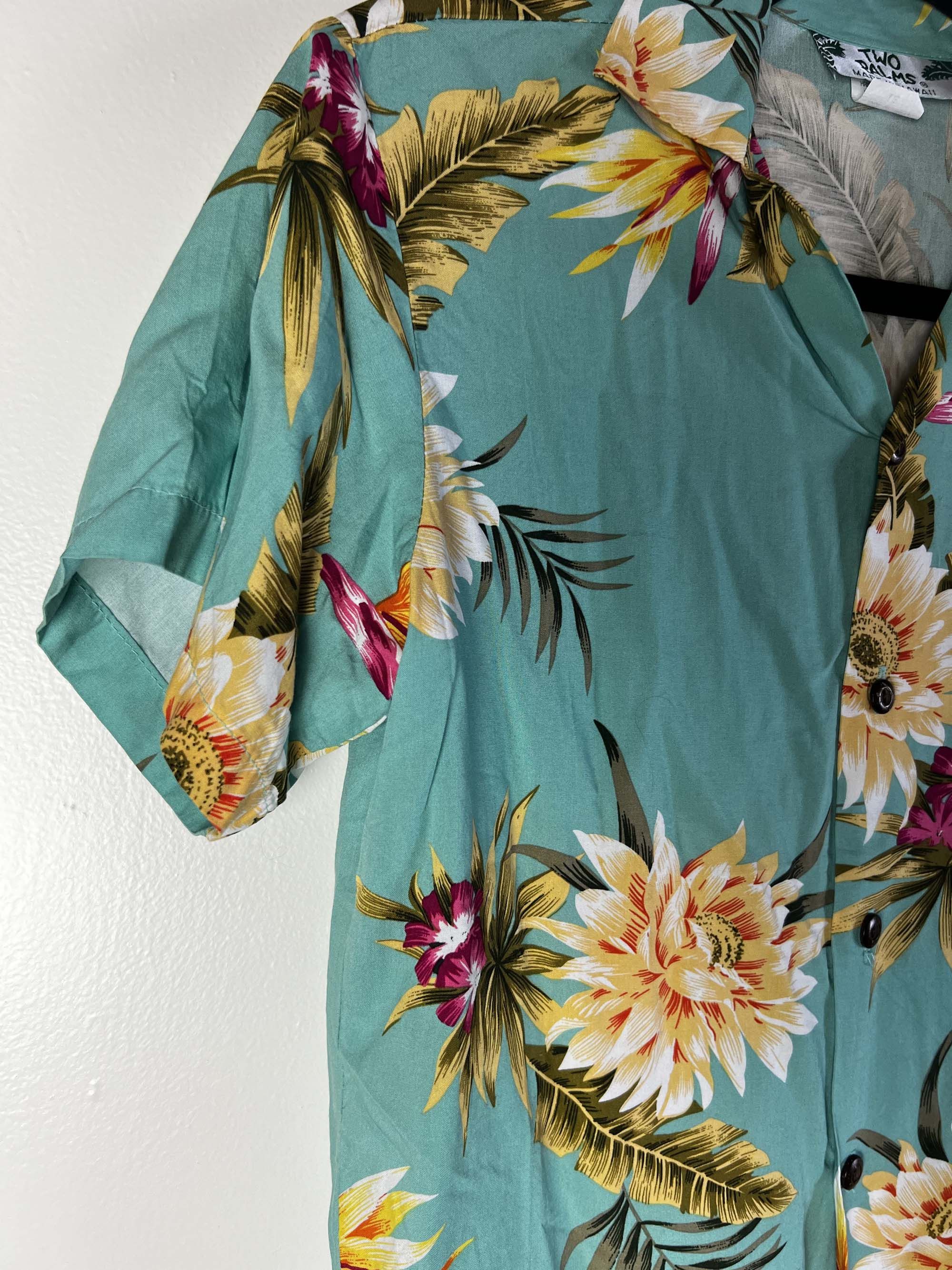 Vintage Vintage 1990's Two Palms Hawaiian Luau Aloha Party Shirt Size XS / US 0-2 / IT 36-38 - 6 Thumbnail