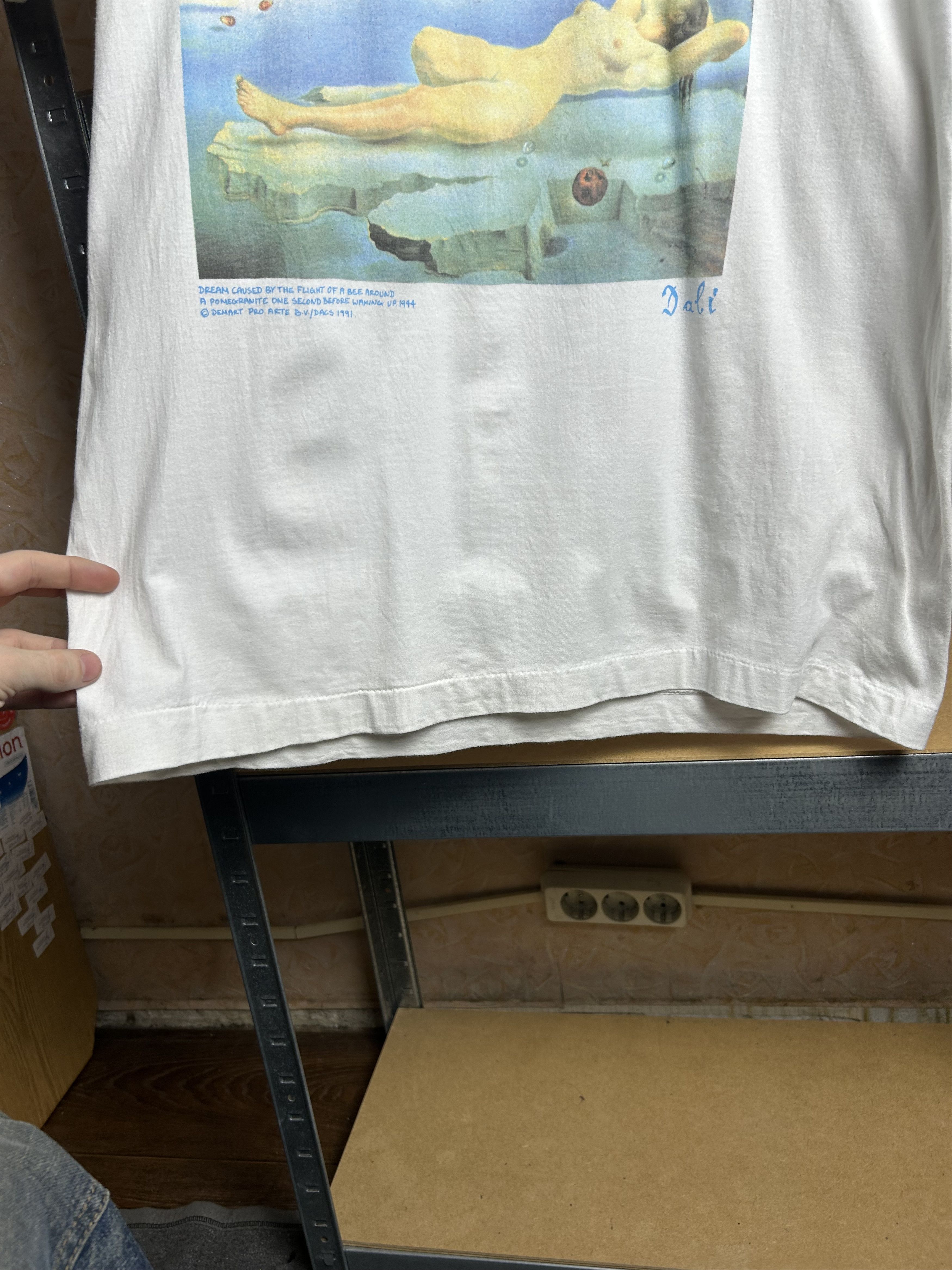 Vintage Vintage 1991 Salvador Dalidream Caused T-shirt Size US L / EU 52-54 / 3 - 5 Thumbnail