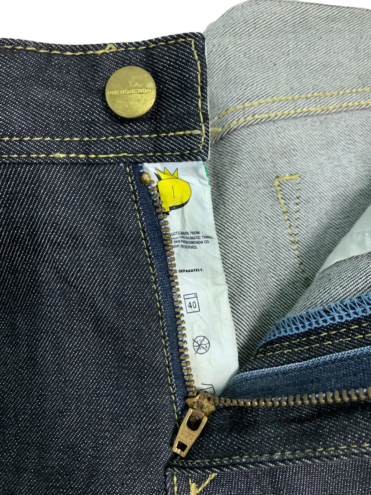 PHENOMENON 🔥Vintage Japanese Brand Phenomenon Slim Fit Jeans Size US 33 - 9 Thumbnail