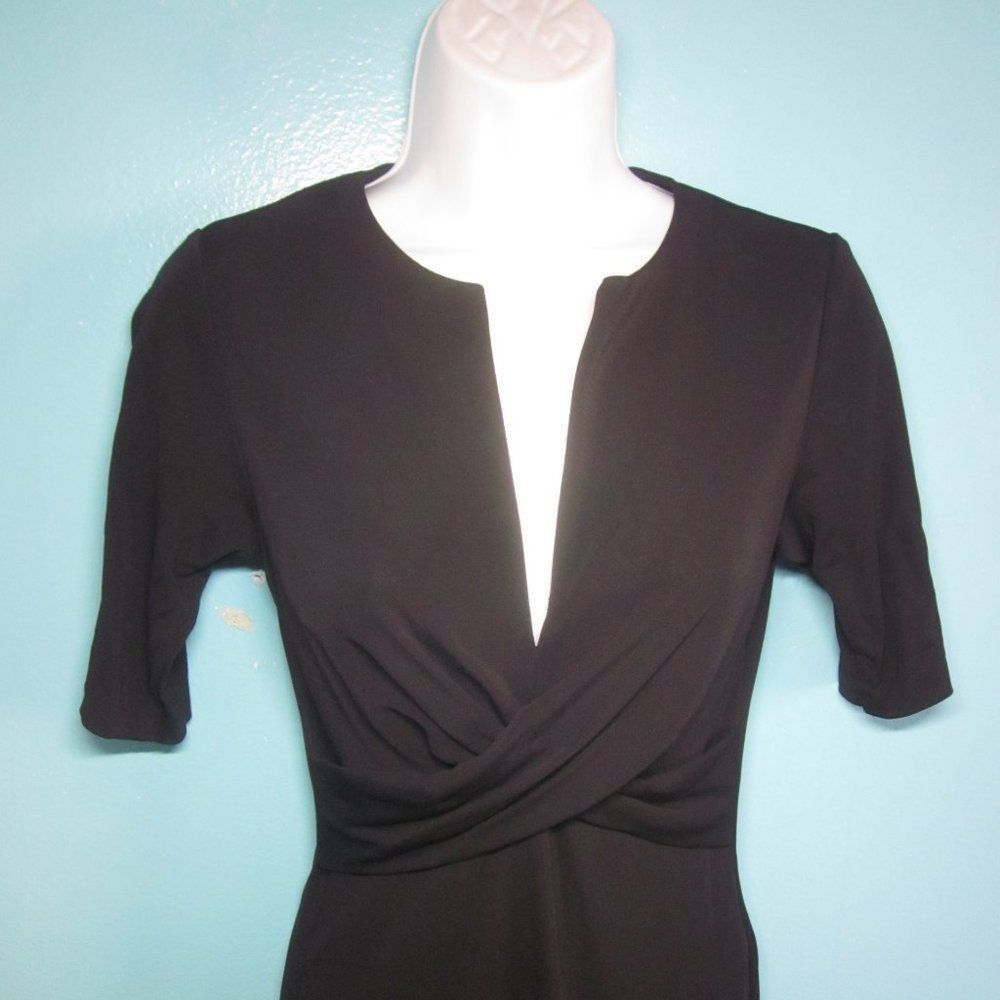Diane von Furstenberg Diane Von Furstenberg Little Black Twist Front Dress Marked Size XS / US 0-2 / IT 36-38 - 4 Thumbnail