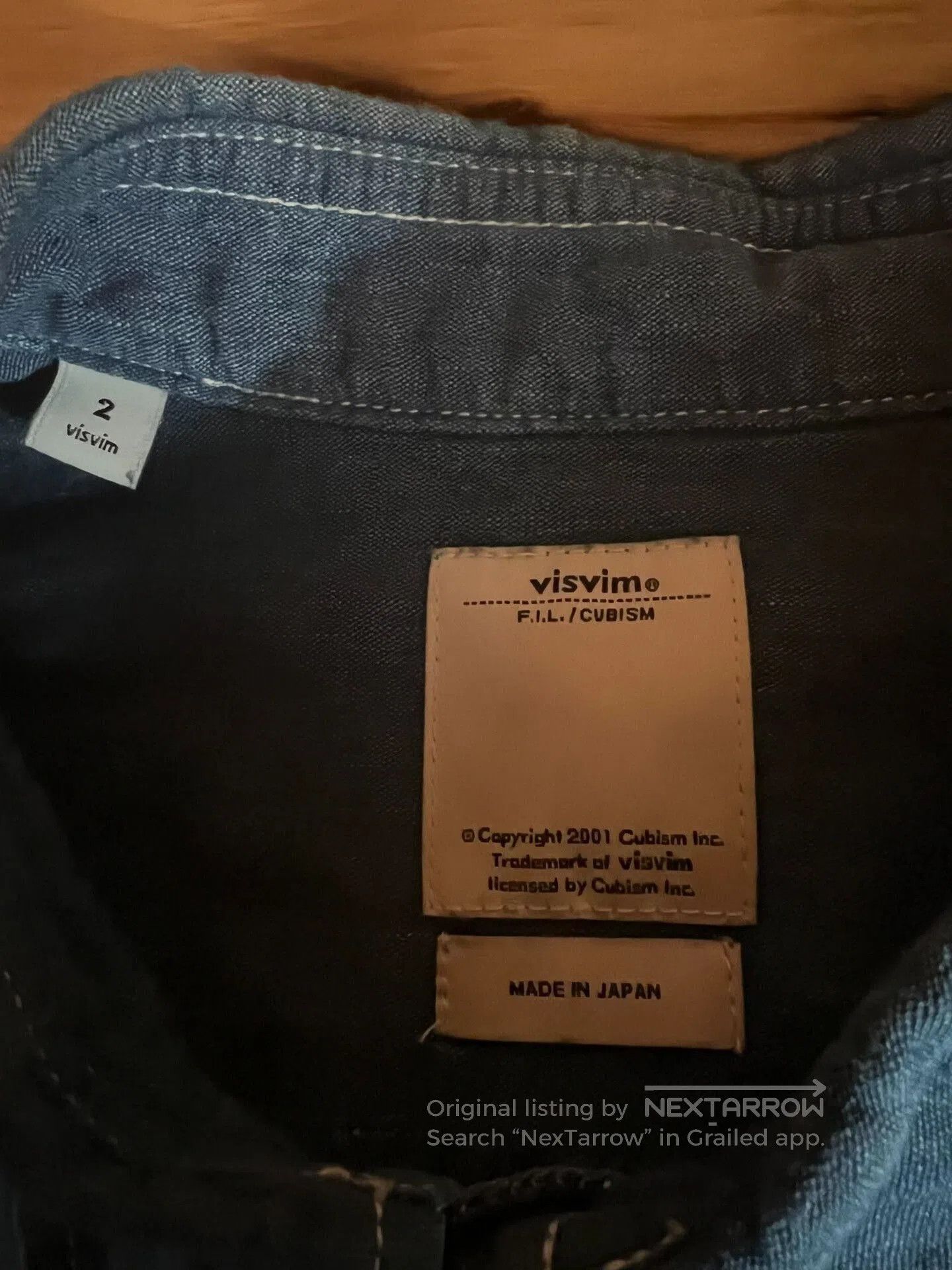 Visvim rare blue dye cotton linen shirt. Size US M / EU 48-50 / 2 - 7 Thumbnail