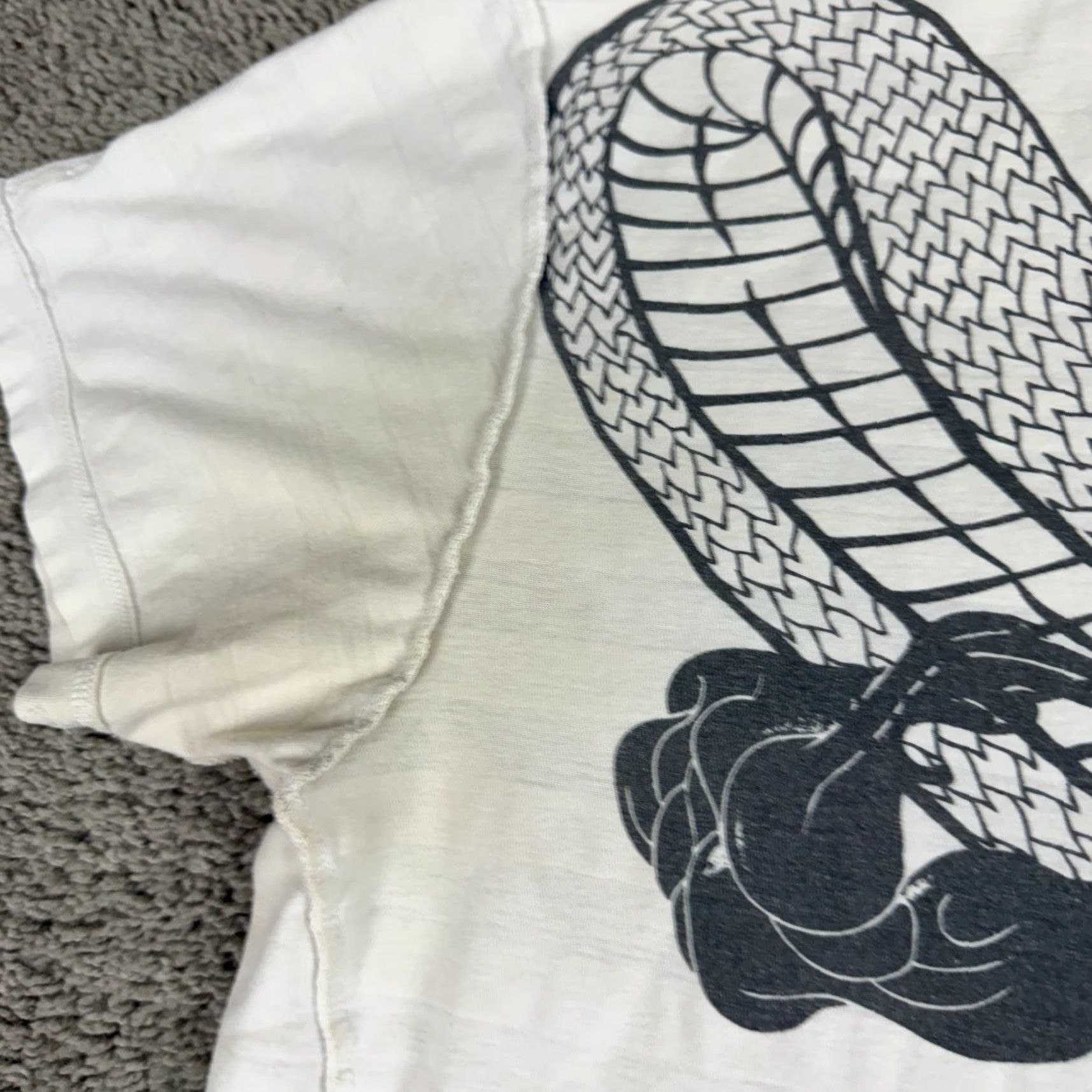 Ecko Unltd. Marc Ecko Shirt Mens XL White Gray Snake Reversible Print Size US XL / EU 56 / 4 - 5 Thumbnail