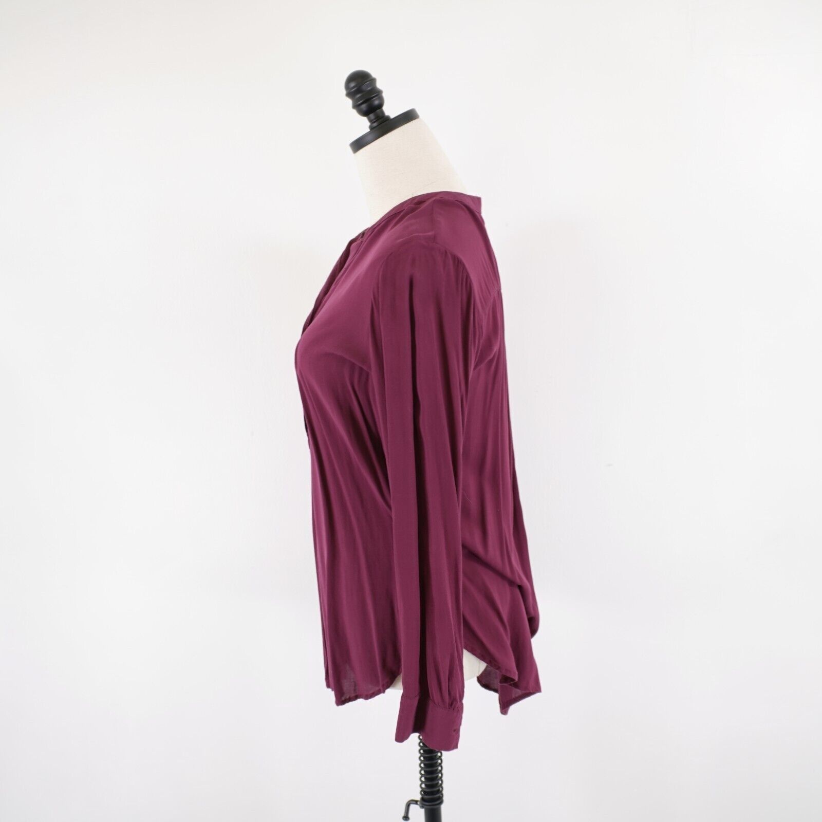 Gap Gap Purple Medium The Tunic Shirt Blouse Long Sleeve 1/2 But Size M / US 6-8 / IT 42-44 - 3 Thumbnail