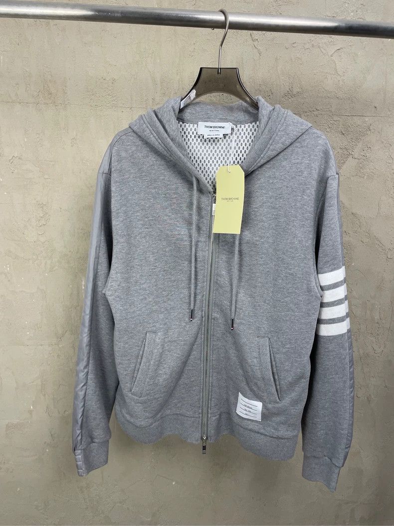 Thom Browne Thom browne High-priced gray stitching nylon zipper jacket Size US M / EU 48-50 / 2 - 1 Thumbnail