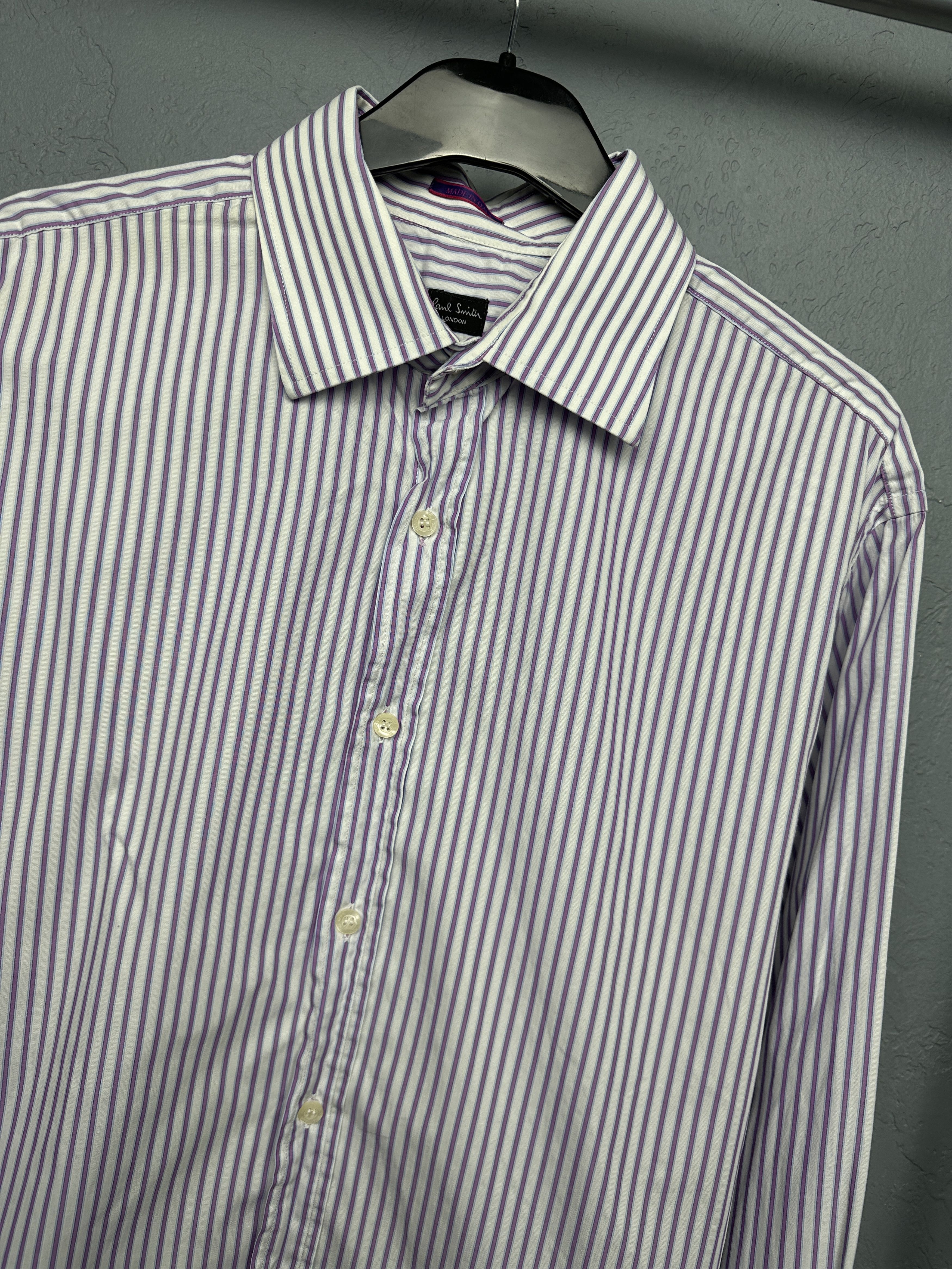 Paul Smith Paul Smith London Mens Long Sleeve Striped Shirt Size US L / EU 52-54 / 3 - 2 Thumbnail