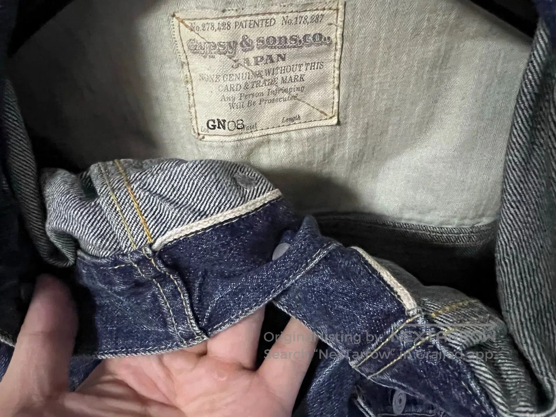 Japanese Brand Gypsy&sons Washed Denim Jacket. Size US L / EU 52-54 / 3 - 6 Thumbnail