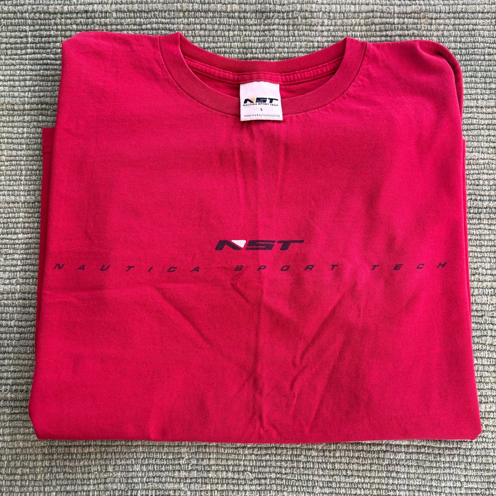 Nautica × Vintage Vintage red cotton Nautica Sport Tech tee shirt L to XL Size US L / EU 52-54 / 3 - 1 Thumbnail