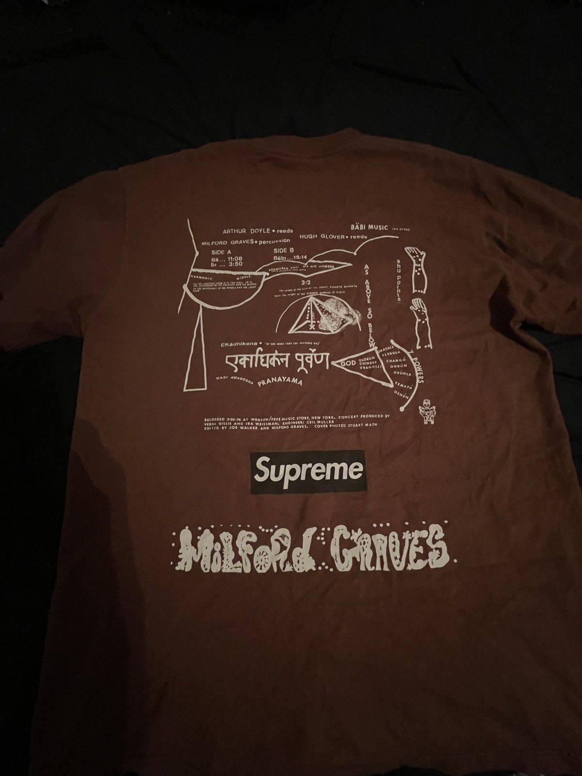 Supreme Supreme x Milford graves tee Size US M / EU 48-50 / 2 - 3 Thumbnail