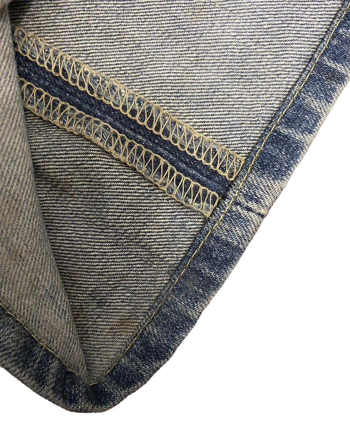Levi's Levis 503 Mud Wash Rusty Denim Distressed Jeans Vintage Size US 32 / EU 48 - 8 Thumbnail