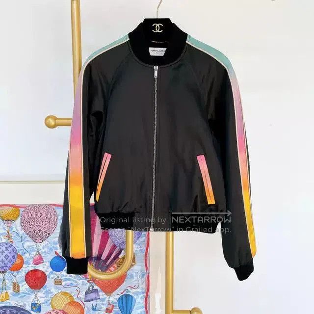 Saint Laurent Paris Saint Laurent Black Jacket Panther Graphic. Size S / US 4 / IT 40 - 1 Thumbnail