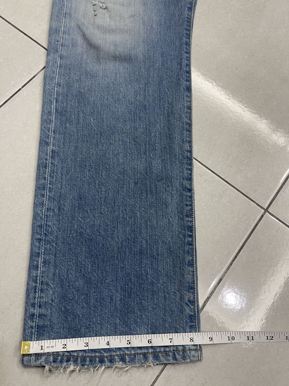 Levi's Vintage Levi's 501 Distressed Jeans |Light Wash | Button Fly Size US 33 - 15 Thumbnail
