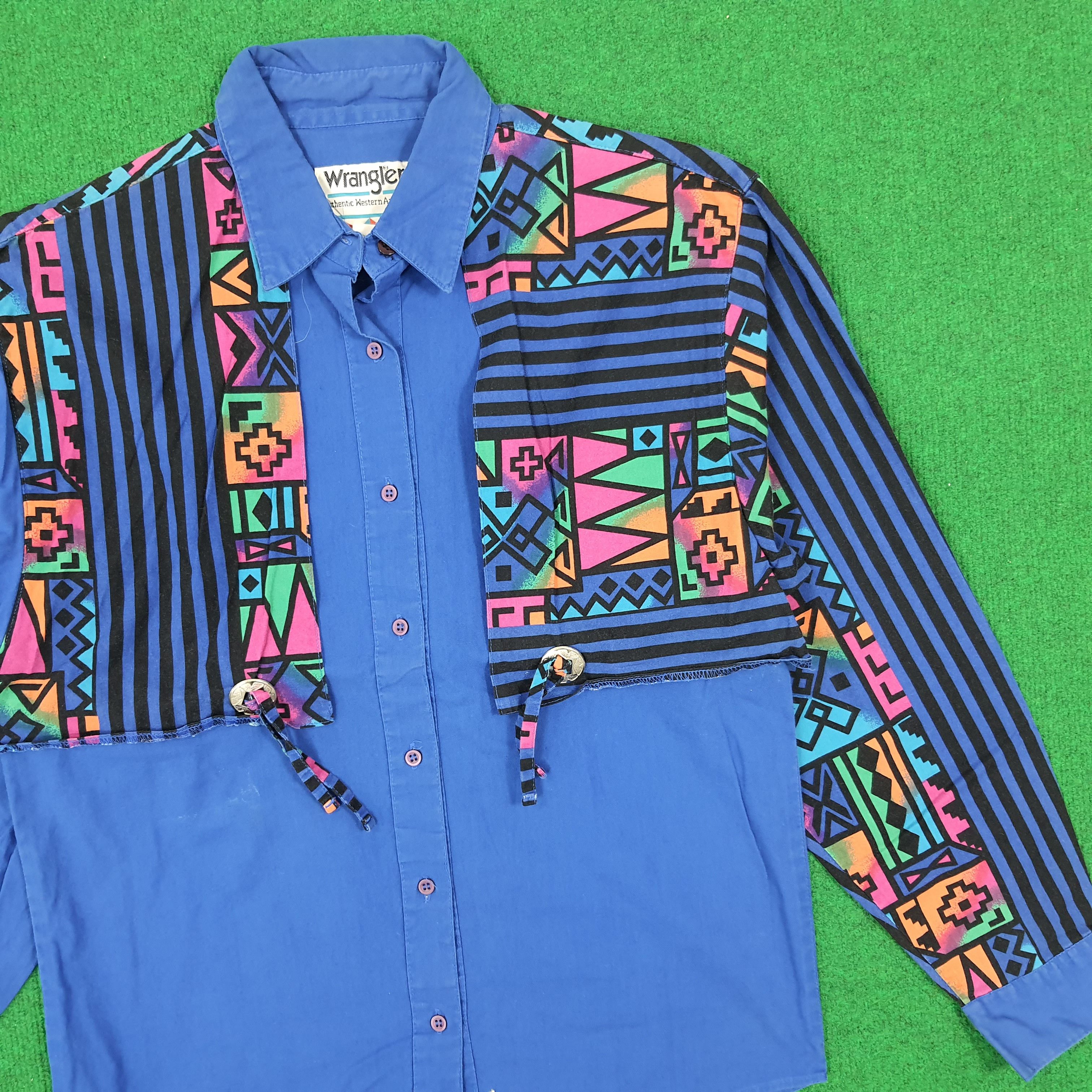 Vintage × Wrangler Vintage Wrangler America Style Rare Design Shirt Size US S / EU 44-46 / 1 - 2 Thumbnail