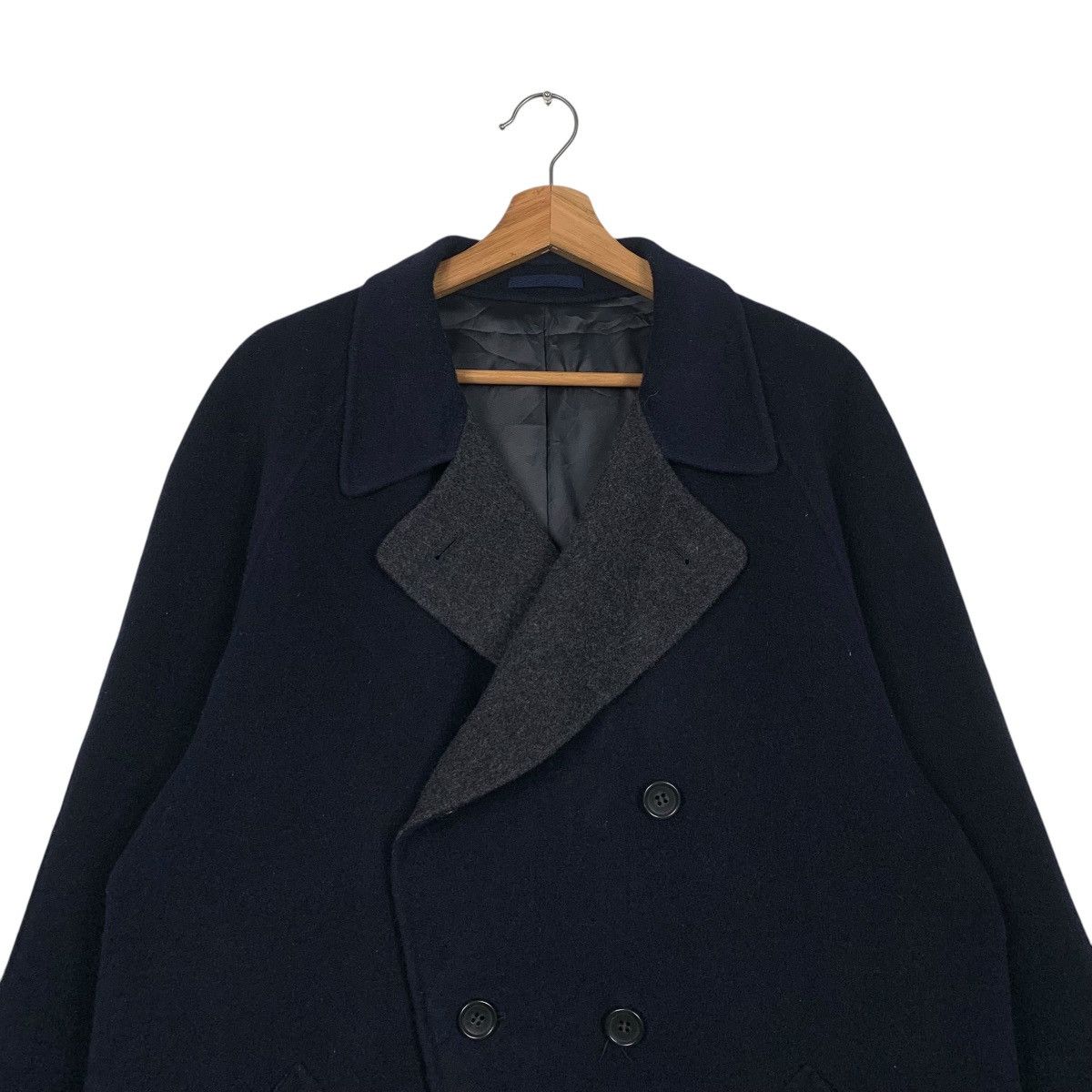 Comme Ca Ism Comme Ca Du Mode Men Wool Double Breasted Coat Size US L / EU 52-54 / 3 - 2 Thumbnail