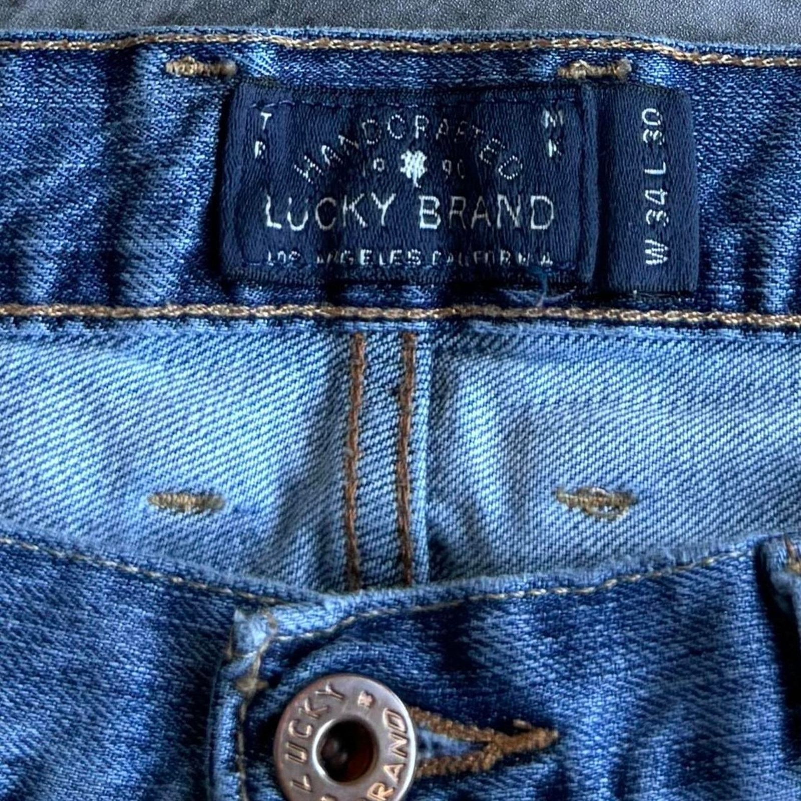 Japanese Brand × Lucky Brand × Vintage Vintage Y2K Lucky Brand Baggy Grunge Opium Denim Jeans Size US 34 / EU 50 - 3 Thumbnail
