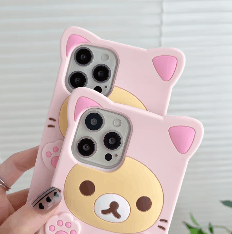 Other Cute Pink Cat iPhone Case Size ONE SIZE - 3 Thumbnail