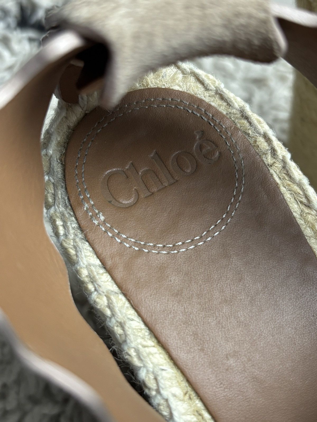 Chloe Chloe Lauren Suede Wedge Sandals Espadrilles Size US 9 / IT 39 - 12 Thumbnail