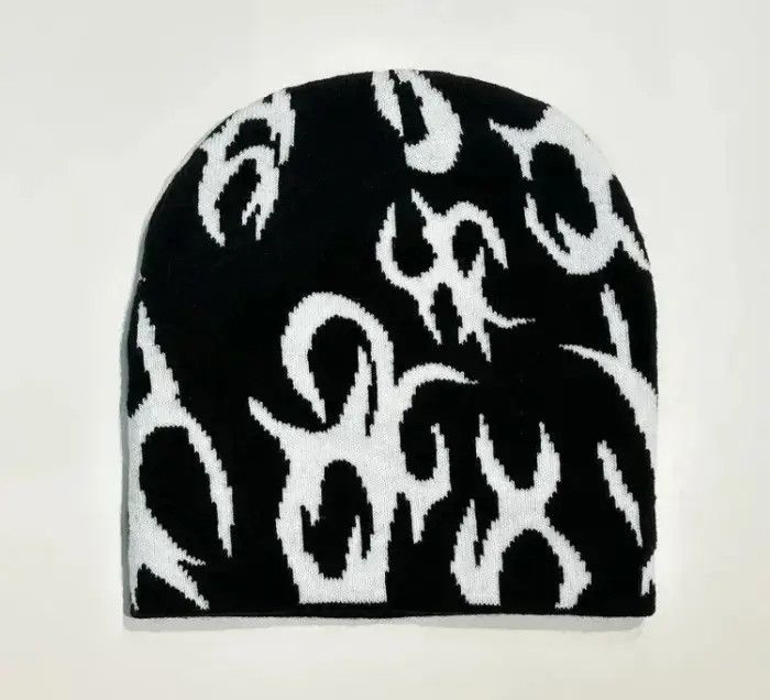Japanese Brand Beanie Thorns Pattern Size ONE SIZE - 3 Thumbnail