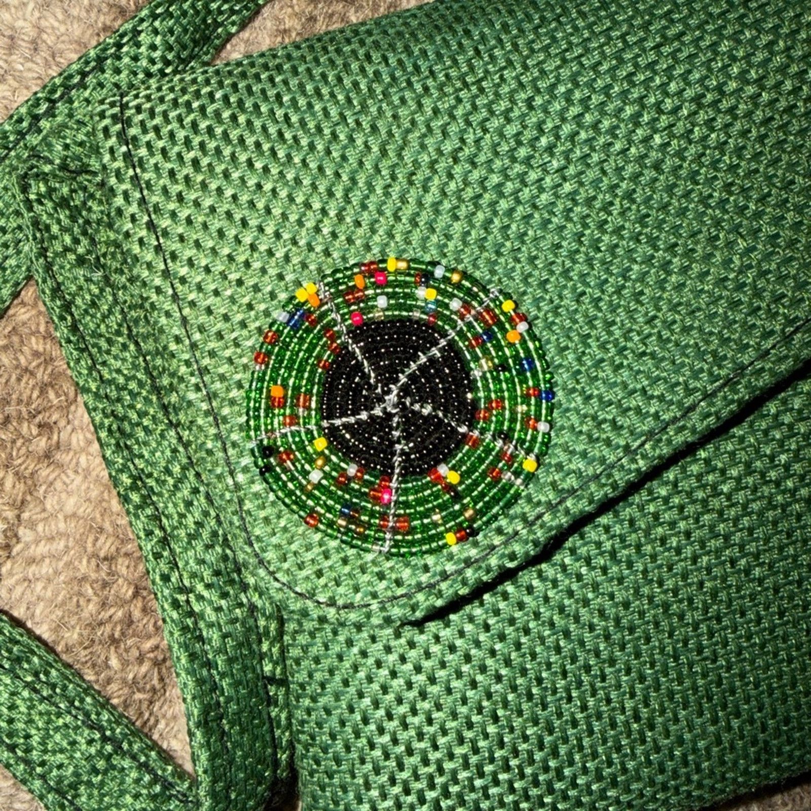 Handmade Green Crossbody Bag Size ONE SIZE - 2 Thumbnail