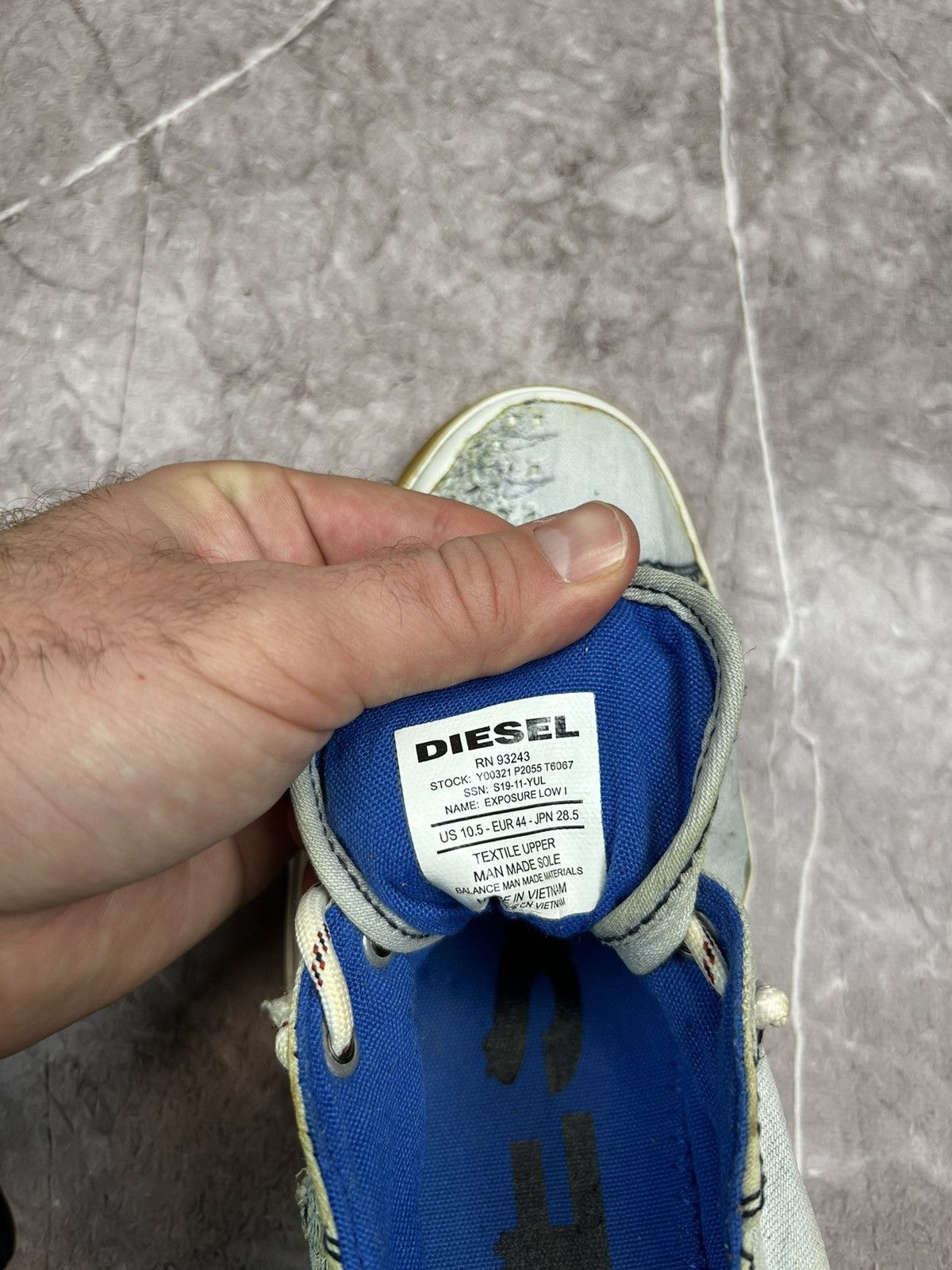Diesel × Vintage Vintage Diesel industry division Distressed Low Sneakers Y2K Size US 10 / EU 43 - 10 Thumbnail