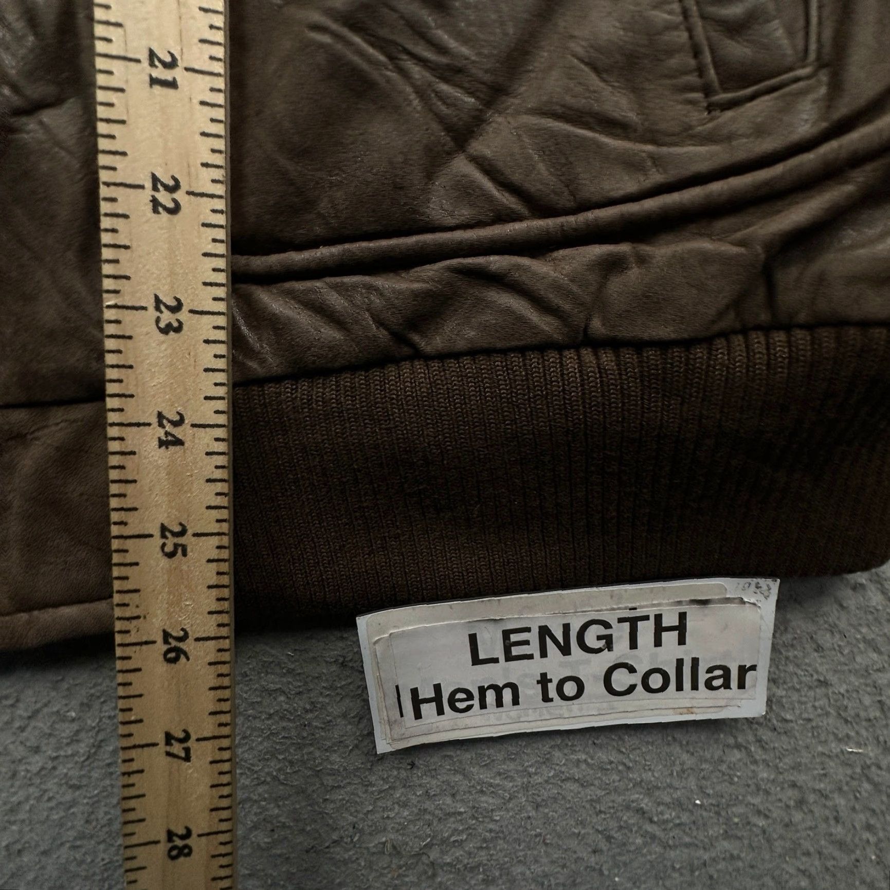 Vintage VINTAGE Aberdeen Map Lined Bomber Leather Jacket Mens 42 Large Brown Flight Zip Full Zip Casual Formal Jacket Size US XS / EU 42 / 0 - 6 Thumbnail