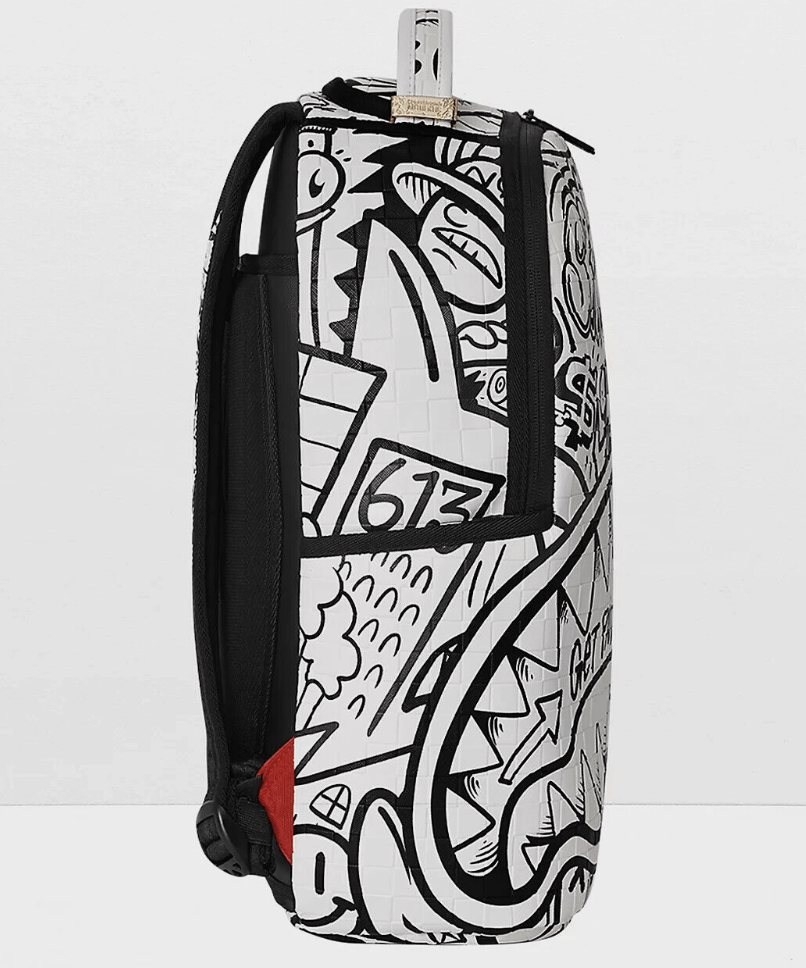 Sprayground Sprayground Doodle Black & White Backpack 20 L Size ONE SIZE - 3 Thumbnail