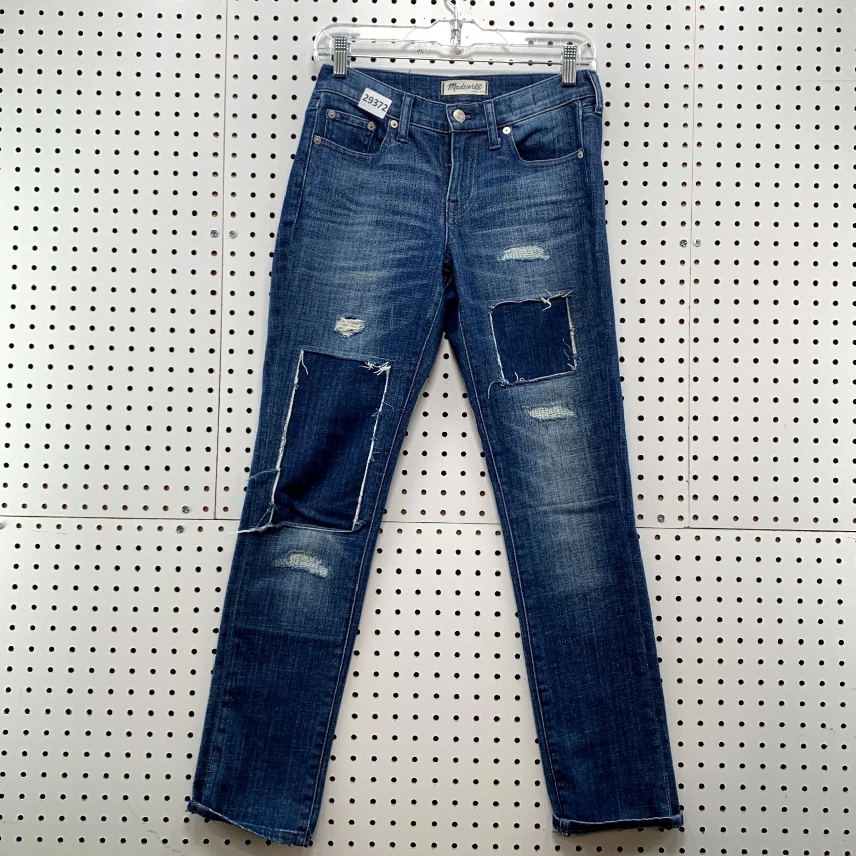 Madewell Madewell Jeans Womens 24 Blue Denim Size fits 28X29 Distressed Slim Boy Size 28" / US 6 / IT 42 - 2 Thumbnail