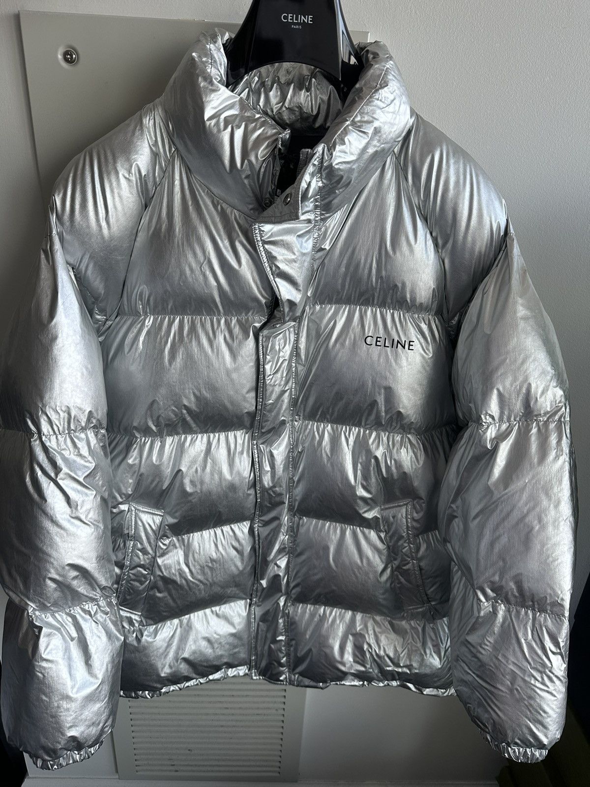 Celine × Hedi Slimane $4,500 Runway Celine Hedi Slimane Coat Goose Down Size US XXL / EU 58 / 5 - 21 Thumbnail