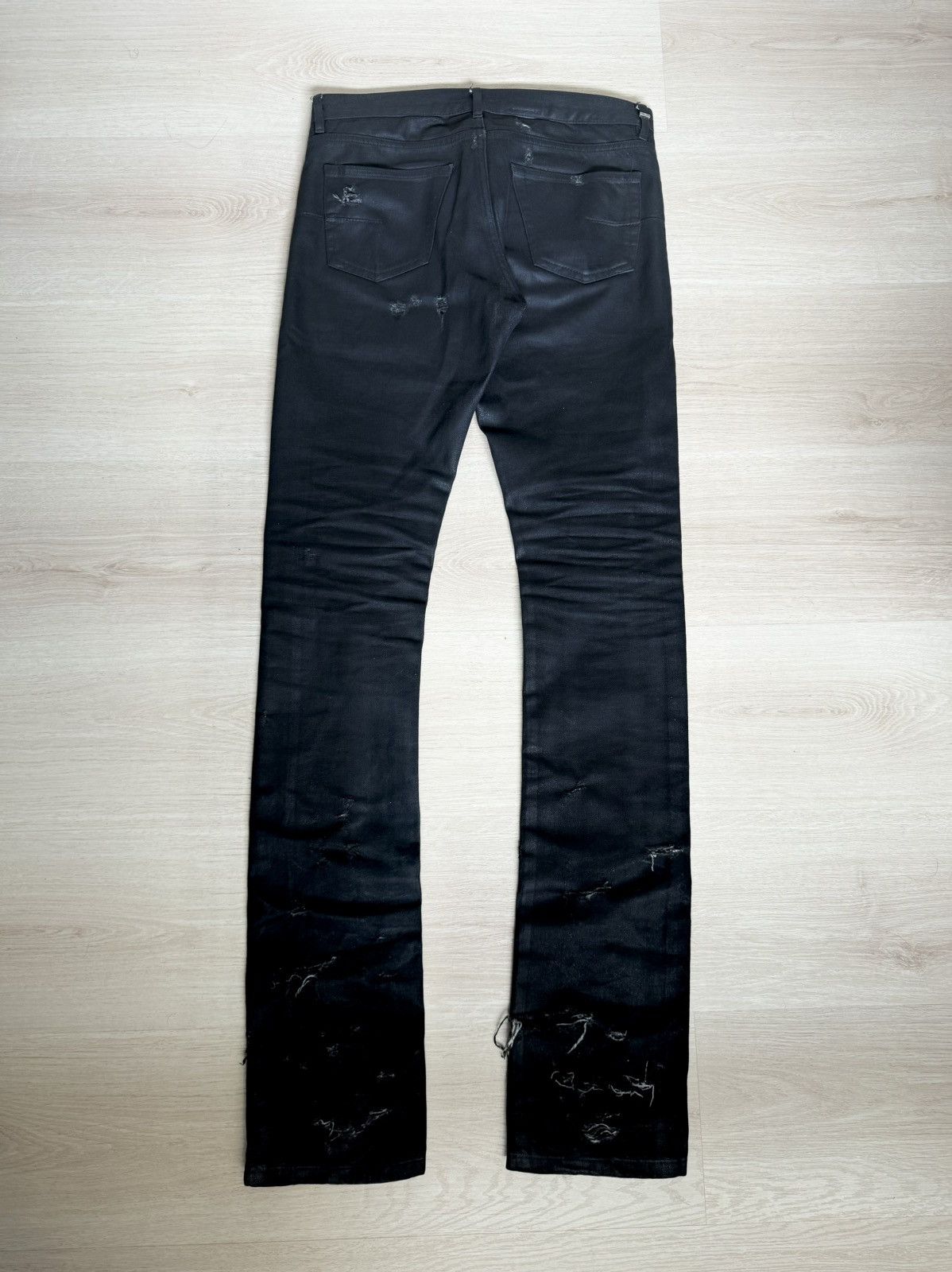 Dior × Hedi Slimane Dior SS04 Waxed Strip Denim Size US 29 - 2 Thumbnail