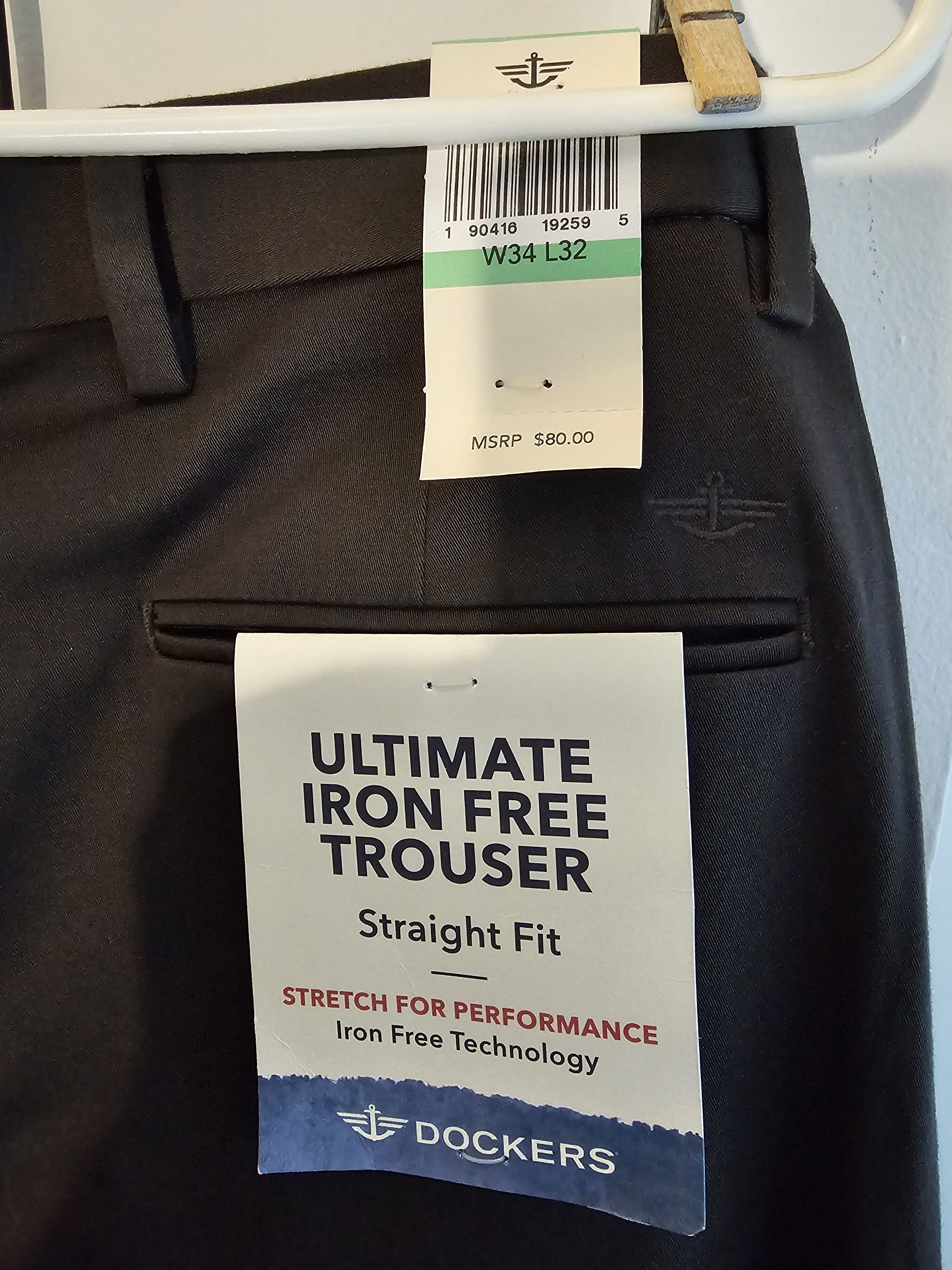 Dockers NWT Dockers Ultimate Iron Free Trouser Straight Fit - 34x32 Size US 34 / EU 50 - 7 Thumbnail