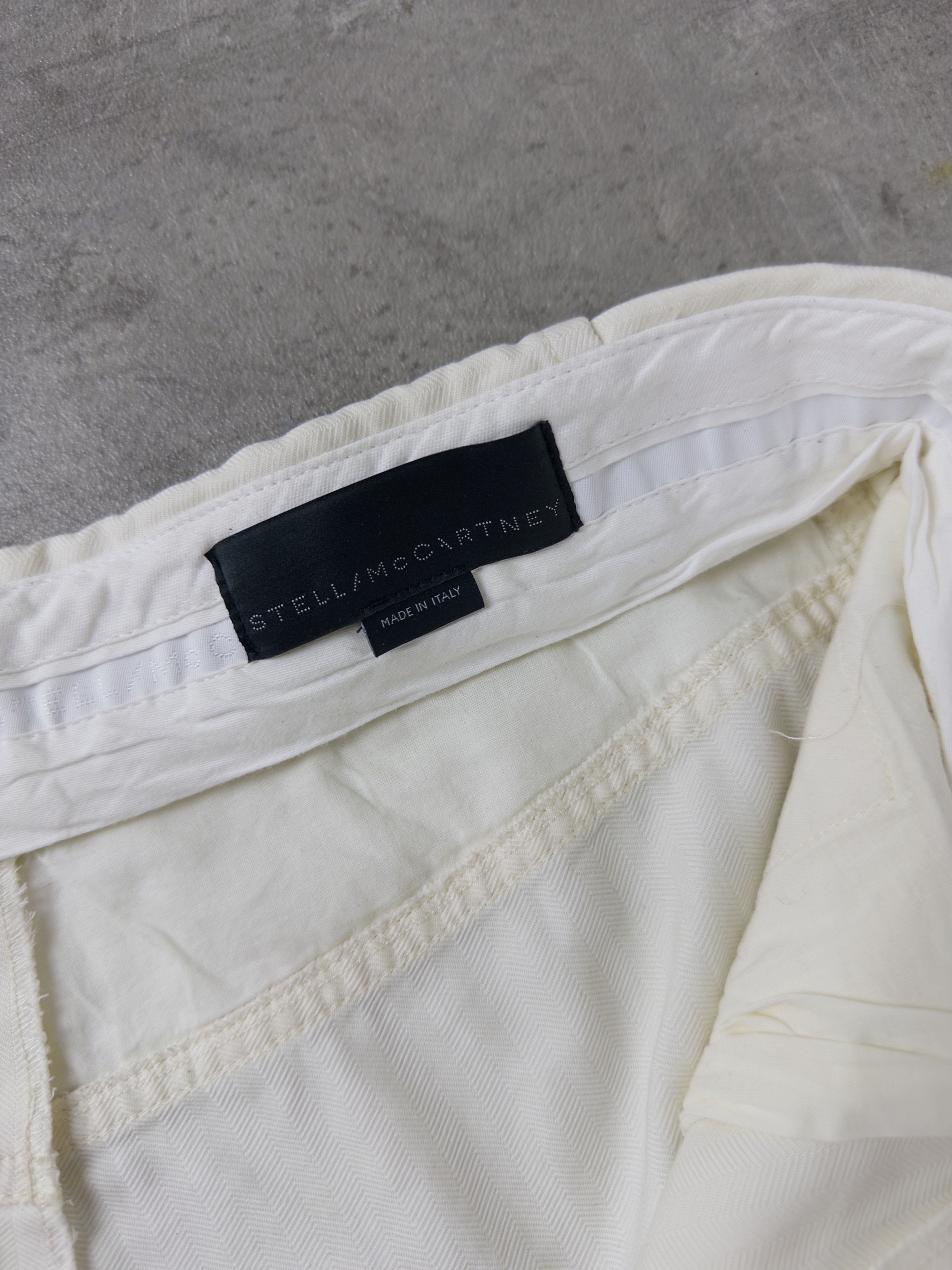 Stella McCartney STELLA MCCARTNEY Zippered Aviator Flight Cargo Trousers Wht Size US 30 / EU 46 - 11 Thumbnail
