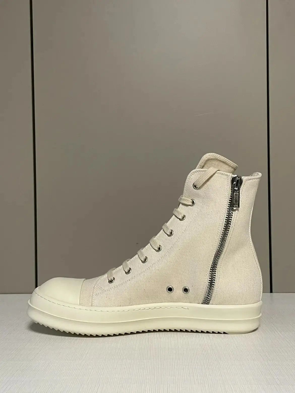 Rick Owens Rick Owens Rick Owens Drkshdw Nature Hi-Top Sneaker-2506 Size US 10 / EU 43 - 4 Thumbnail