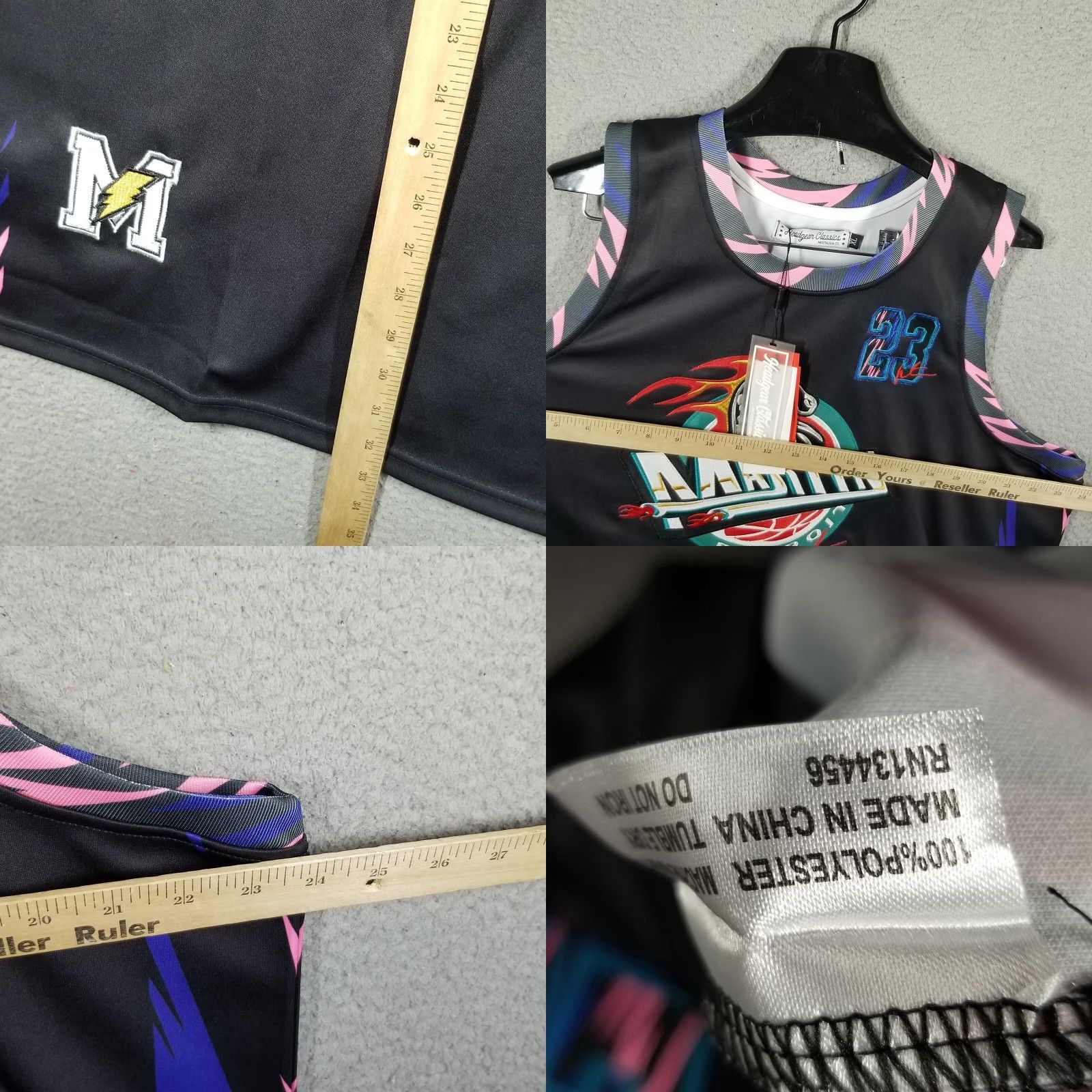 Vintage VINTAGE Martin TV Show Headgear Detroit Pistons Embroidered Basketball Jersey XL Nimble? Size US XL / EU 56 / 4 - 8 Thumbnail