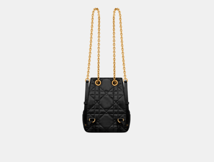 Dior o1w1db10426 M3374U Size :OS / Small Caro Backpack in Black Size ONE SIZE - 4 Thumbnail