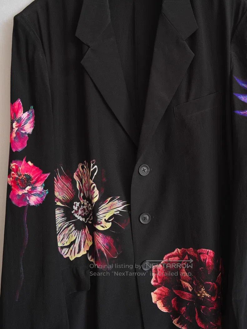 Yohji Yamamoto YOHJI YAMAMOTO Floral Silk Jacket Size US M / EU 48-50 / 2 - 3 Thumbnail