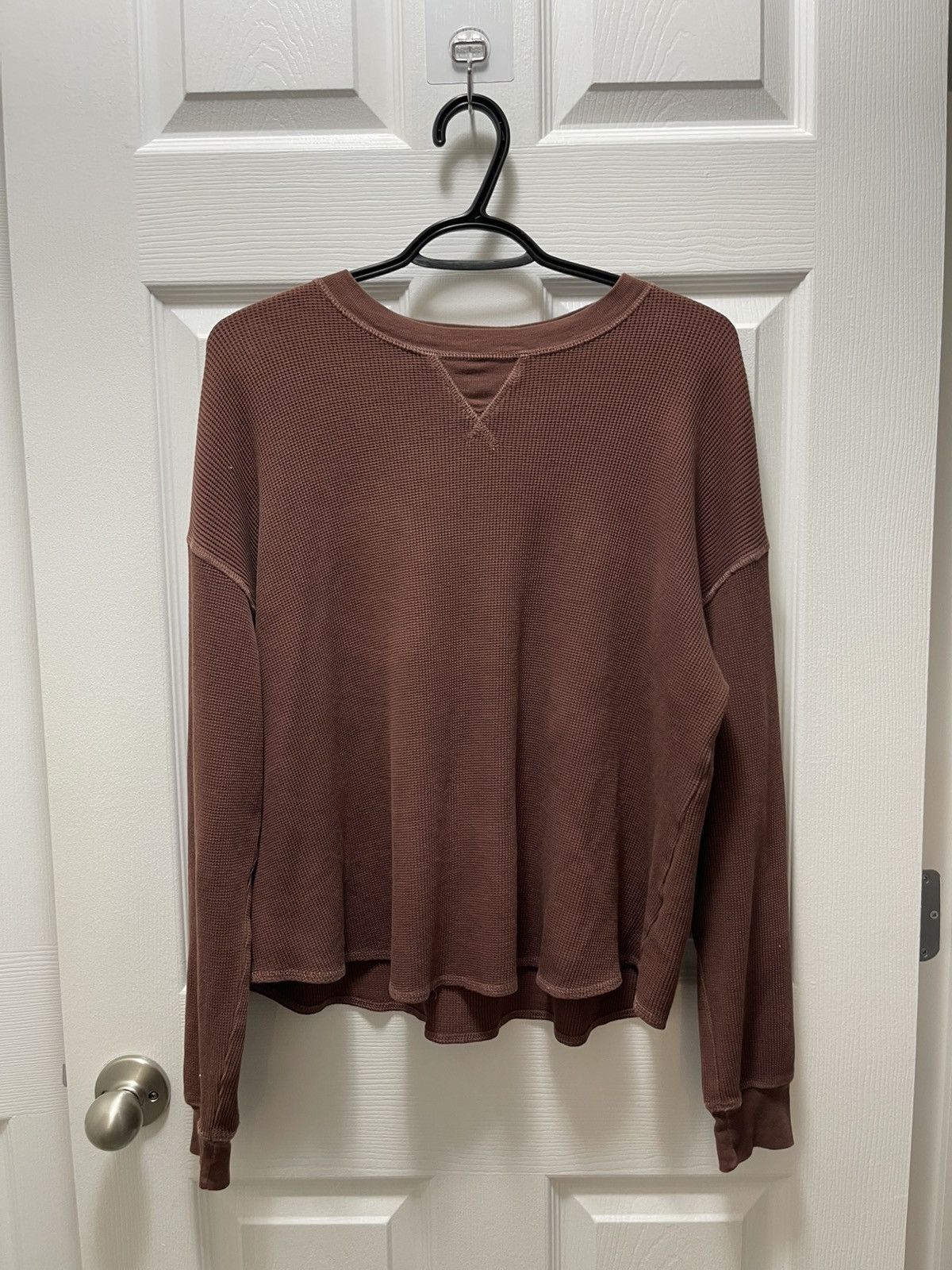 Old Navy × Vintage Old Navy Vintage Waffle Knitted Streetwear Shirt Size US S / EU 44-46 / 1 - 1 Thumbnail