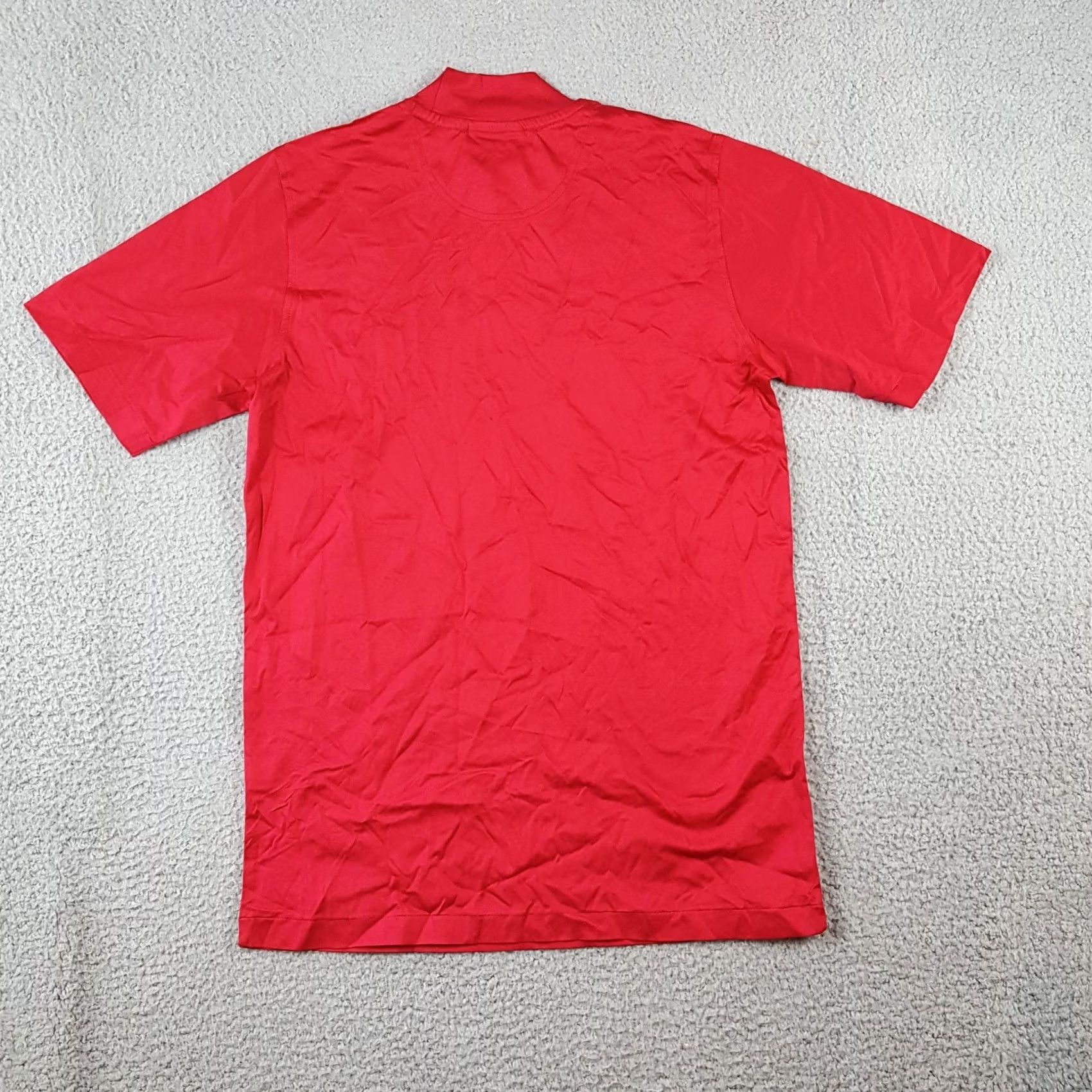 Vintage Outer Banks T-Shirt Short Sleeve Red Mens S Mock Turtle Neck 90s 00s Vintage Cotton Embroidered Logo Shirt Size 36R - 5 Thumbnail