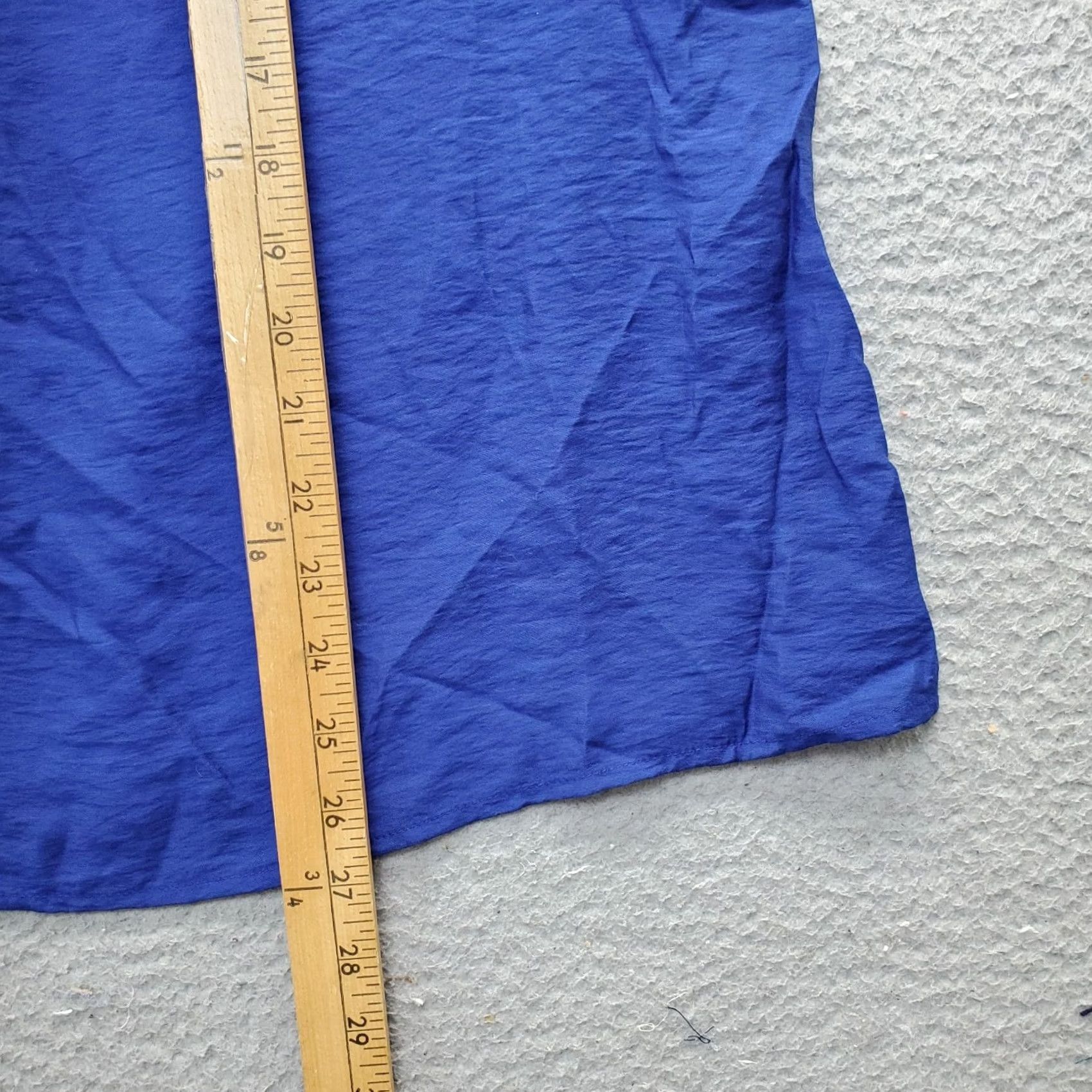 Anne Klein Anne Klein Top Womens M Blue Tank Viscose Sleeveless Ruffle Keyhole Neck Size M / US 6-8 / IT 42-44 - 5 Thumbnail