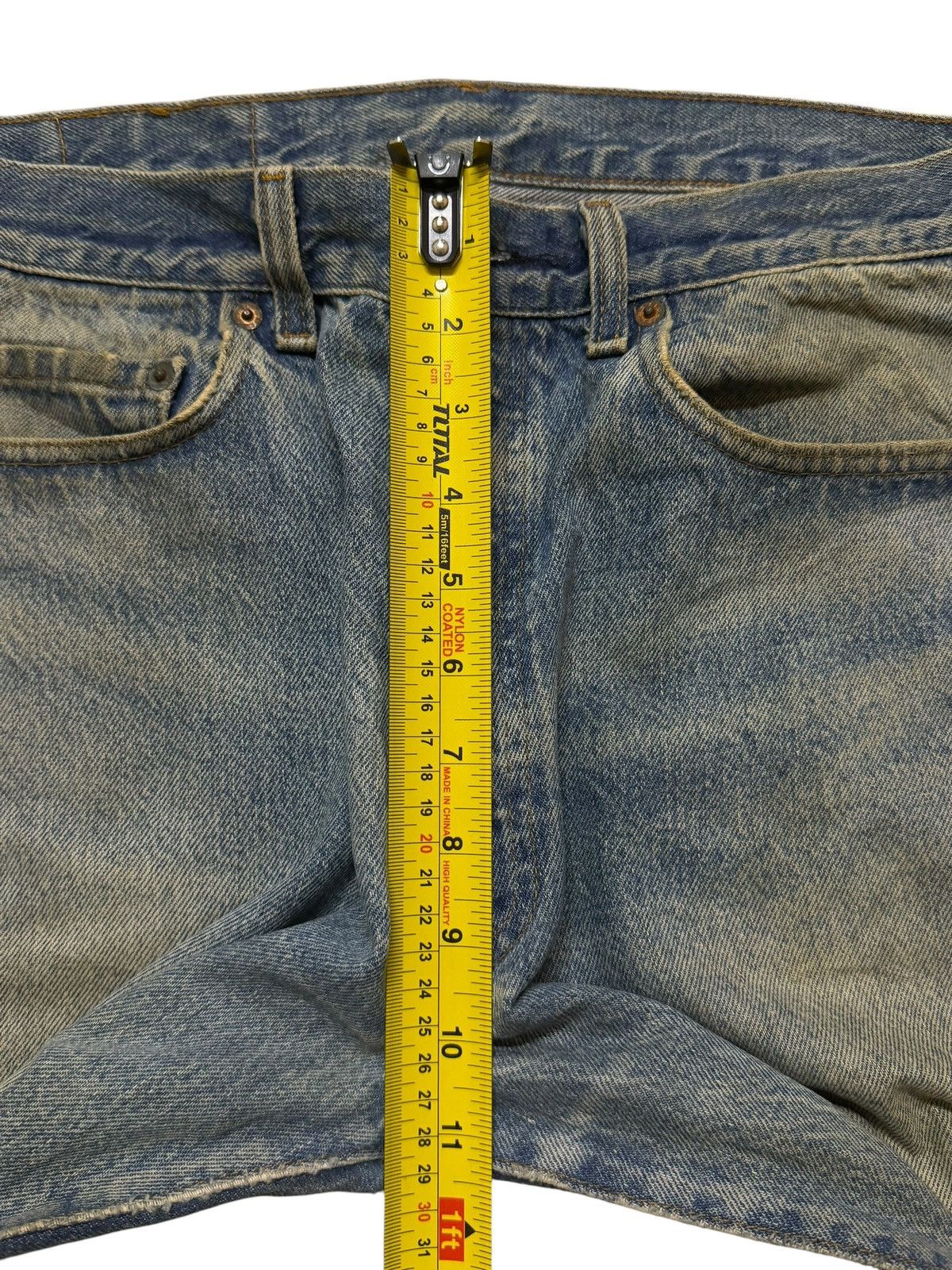 Levi's Vintage 70s Levis 501 Blue Mud Wash Distressed Straight Leg Size US 31 - 12 Thumbnail