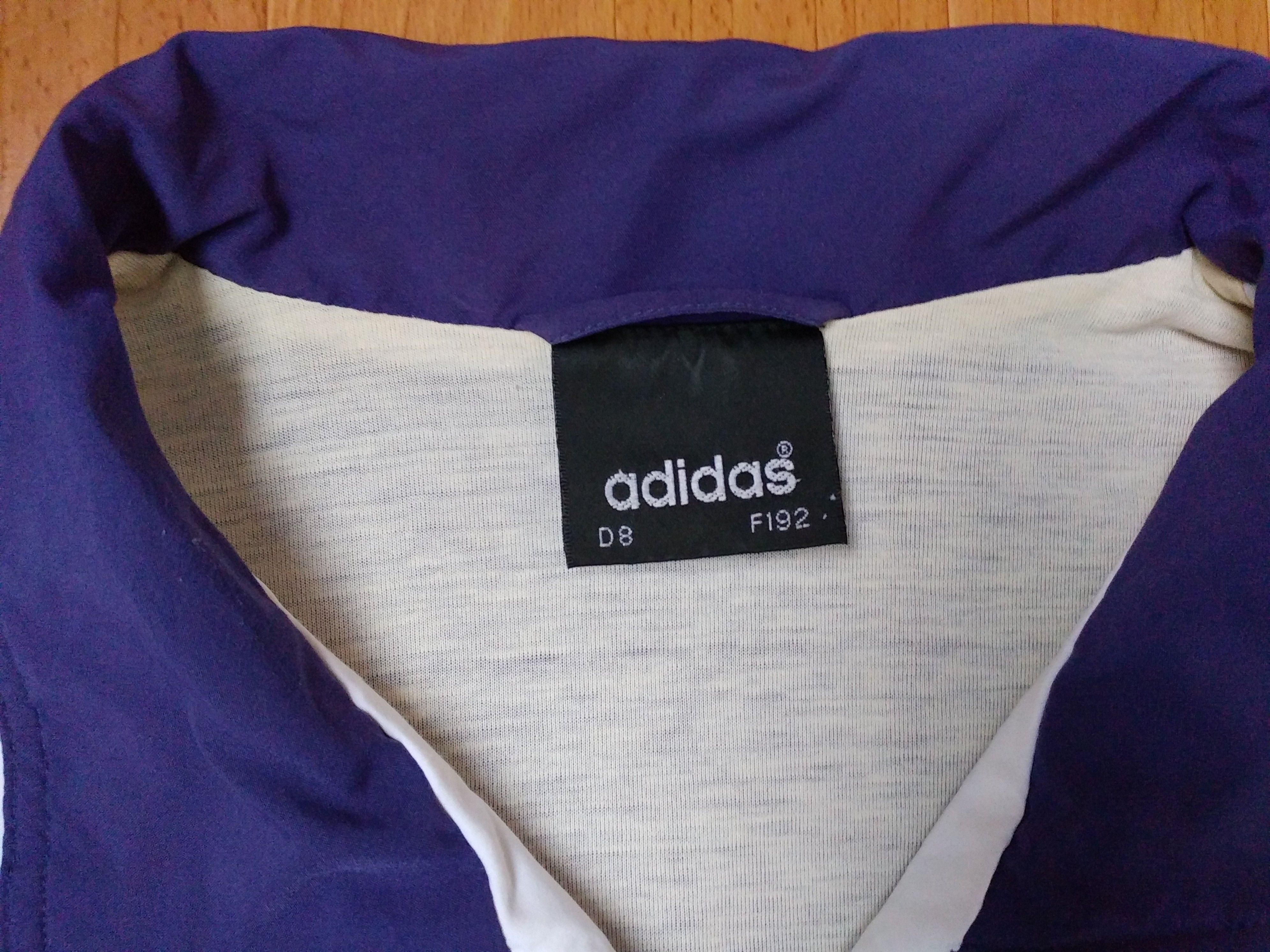 Adidas × Vintage ADIDAS jacket, blue vintage hip hop 90s hip-hop size XL Size US XL / EU 56 / 4 - 7 Thumbnail