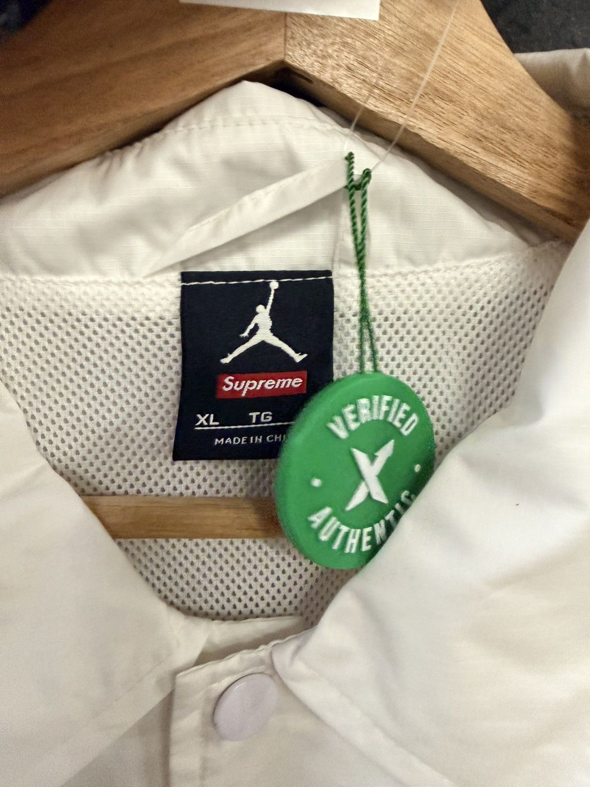Jordan Brand × Supreme Jordan X Supreme Button Up Jacket Size US XL / EU 56 / 4 - 4 Thumbnail